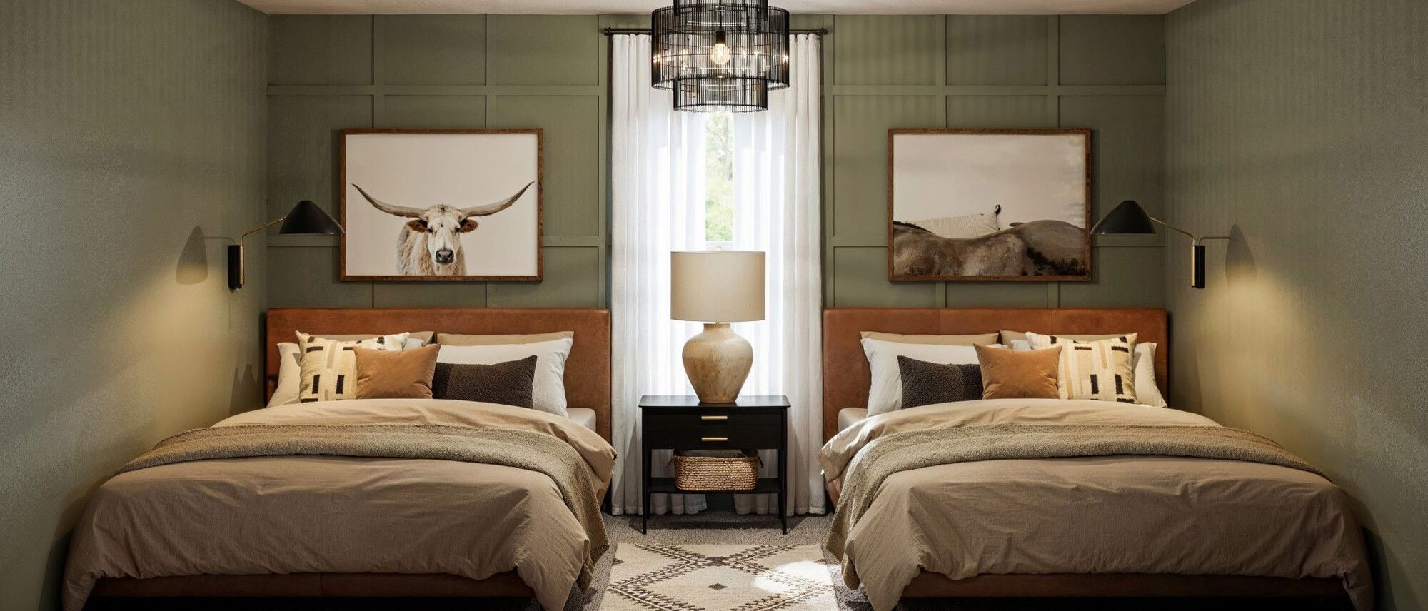 Diseños de Dormitorio Eclectic Glam Texas - Renderizado Después