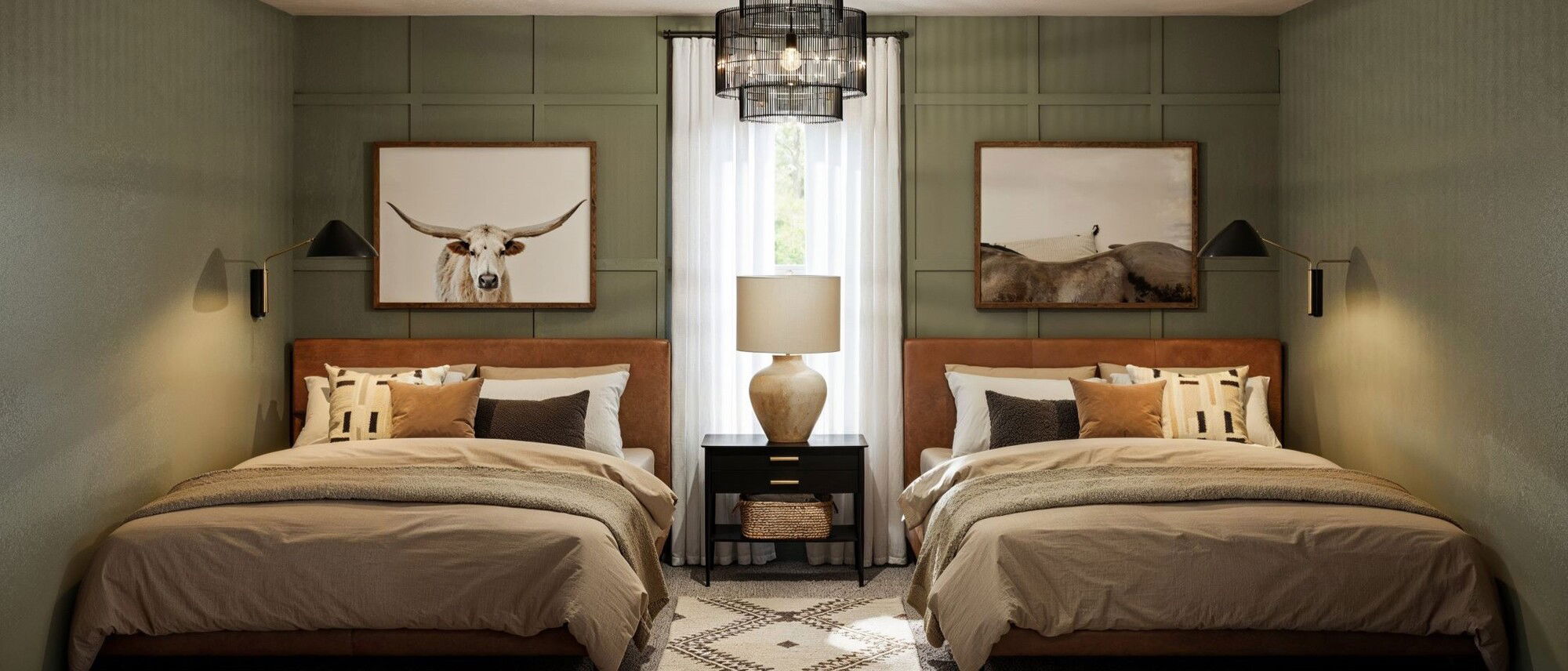 Eclectic Glam Texas Bedroom Designs- After Rendering