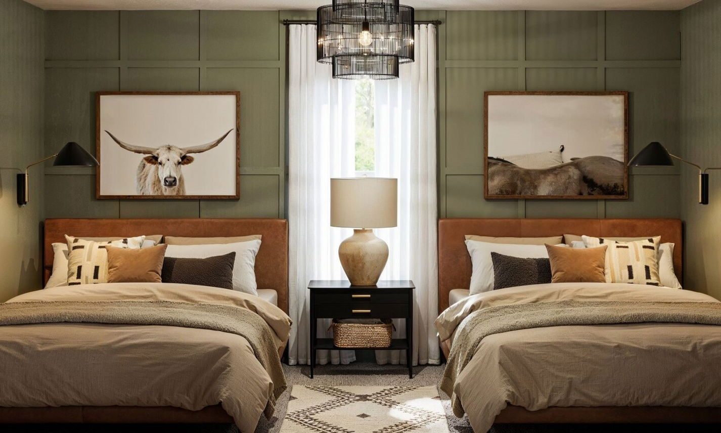 Eclectic Glam Texas Bedroom Designs