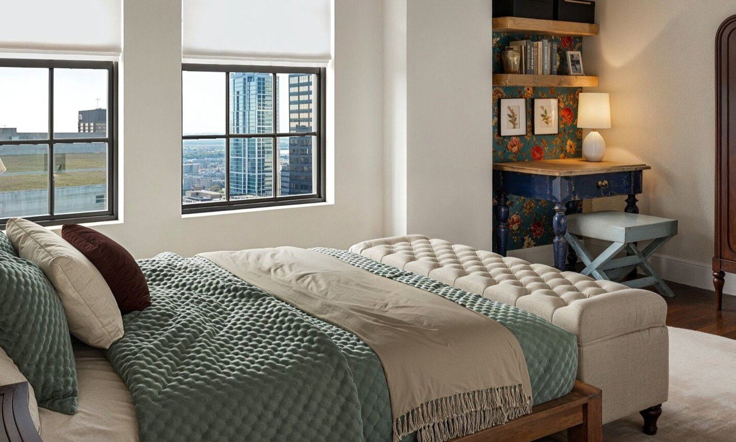 Sophisticated Transitional Bedroom Renovation
