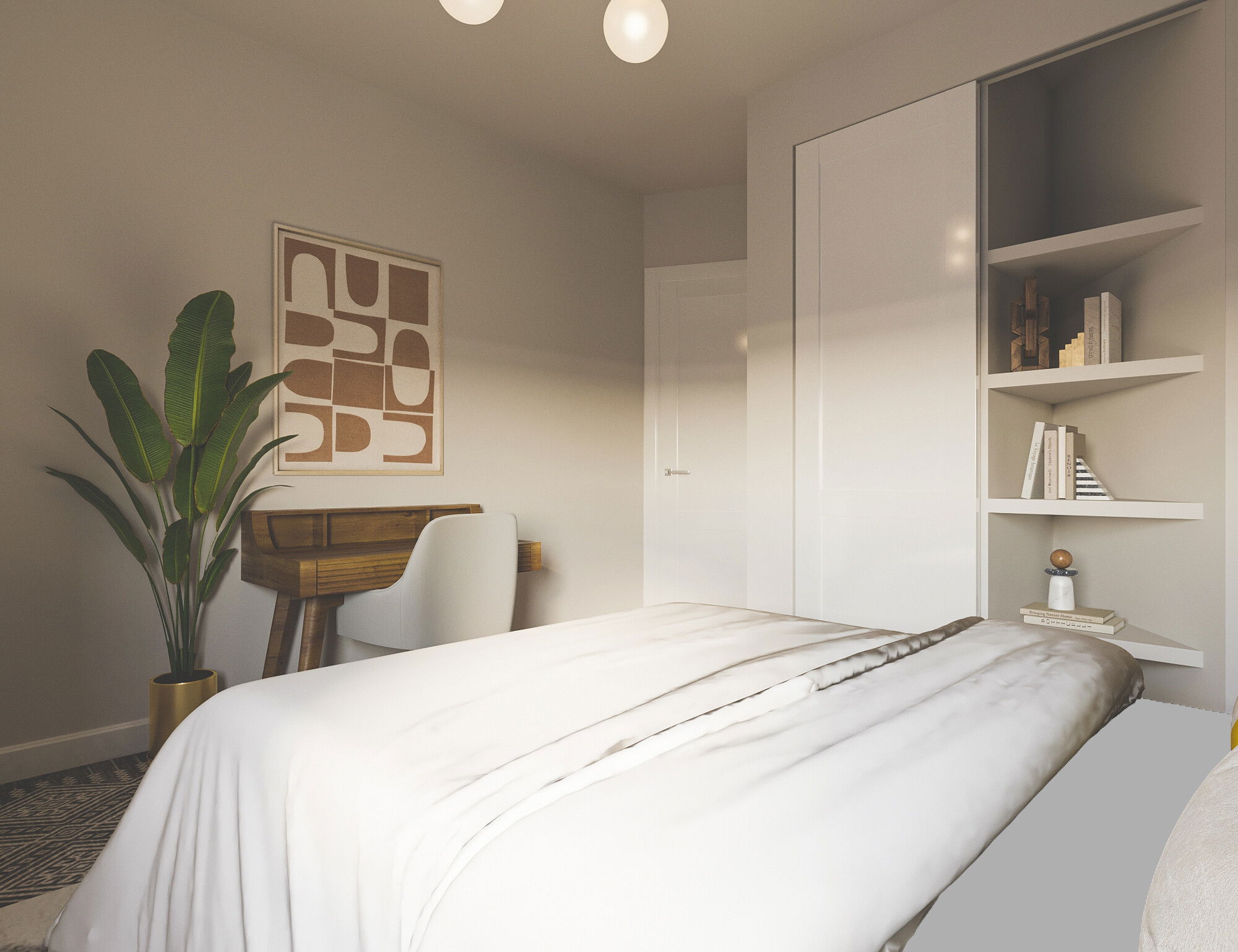 Modelo 3D de Dormitorio del Diseñador en Línea 2