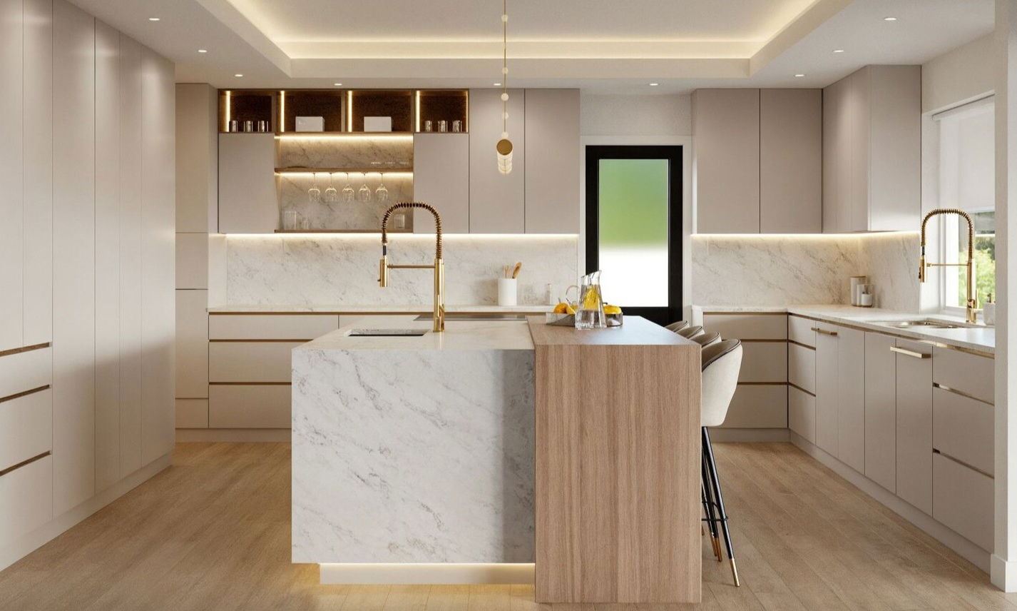 Elegant Modern Minimalism Kitchen Renovation
