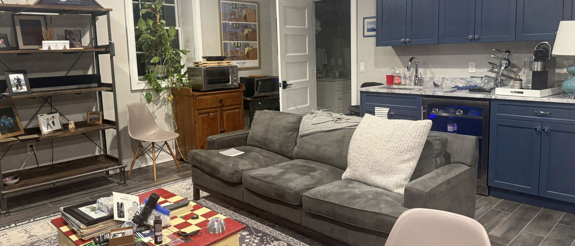 Cozy and Inviting Basement Lounge &  Music Room-Ramona Before Photo