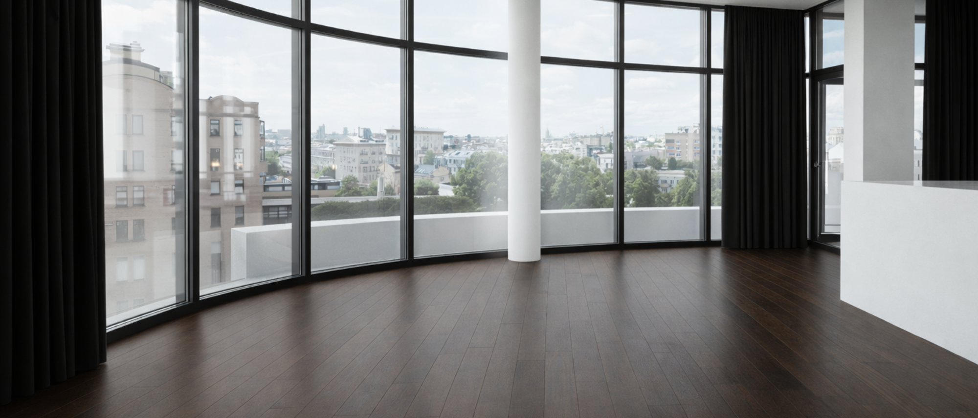 Sleek & Functional Modern Apartment Remodel- Before Photo