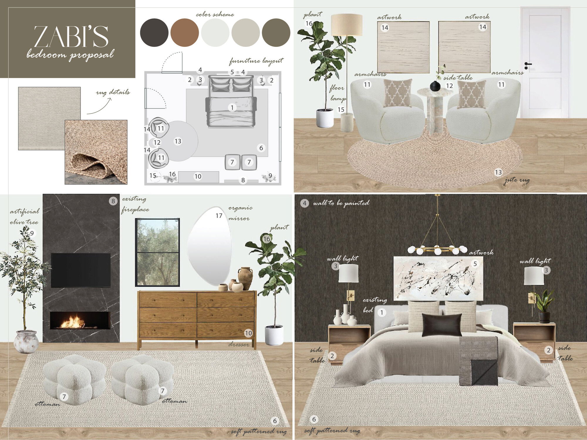 Ideas de diseño interior de dormitorio en línea