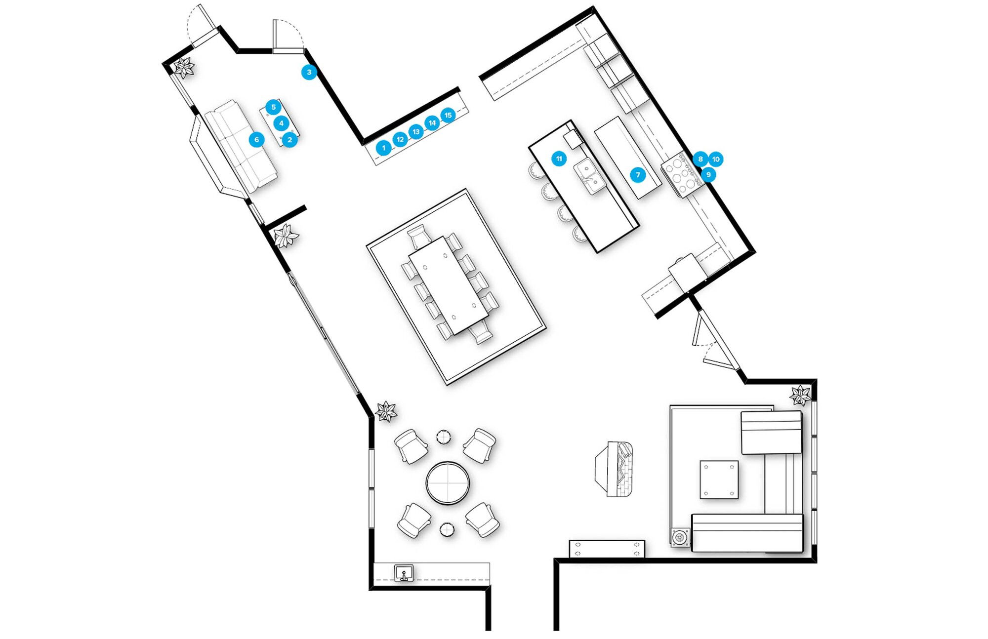 Online Designer Kitchen Floorplan