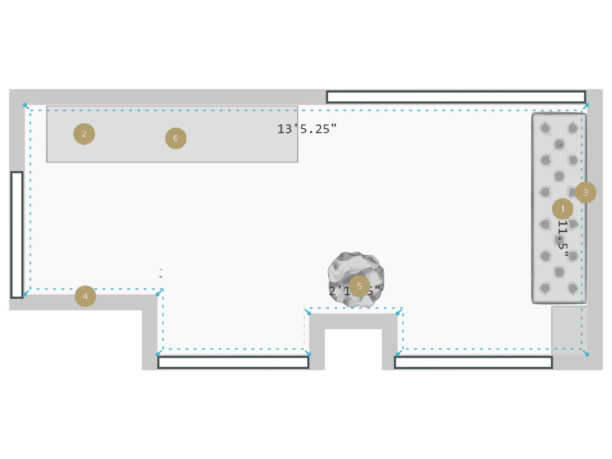 Online Designer Hallway/Entry Floorplan