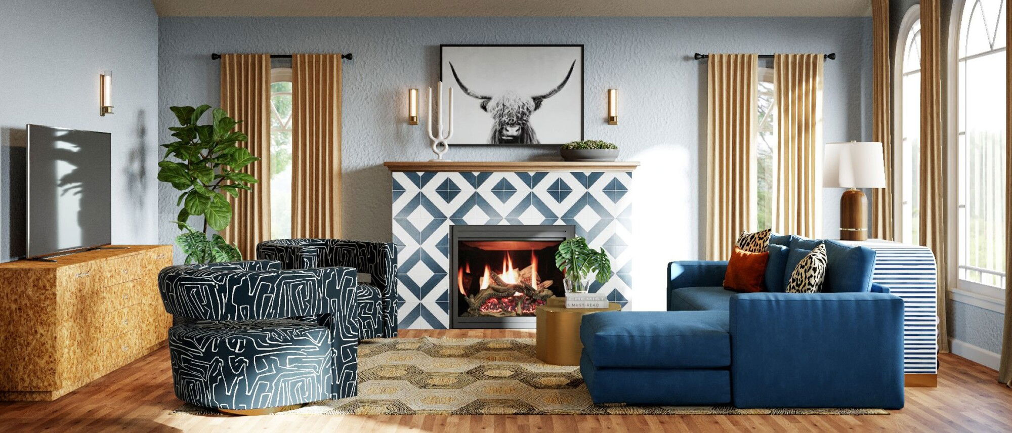 Eclectic Spanish Revival Interior Update