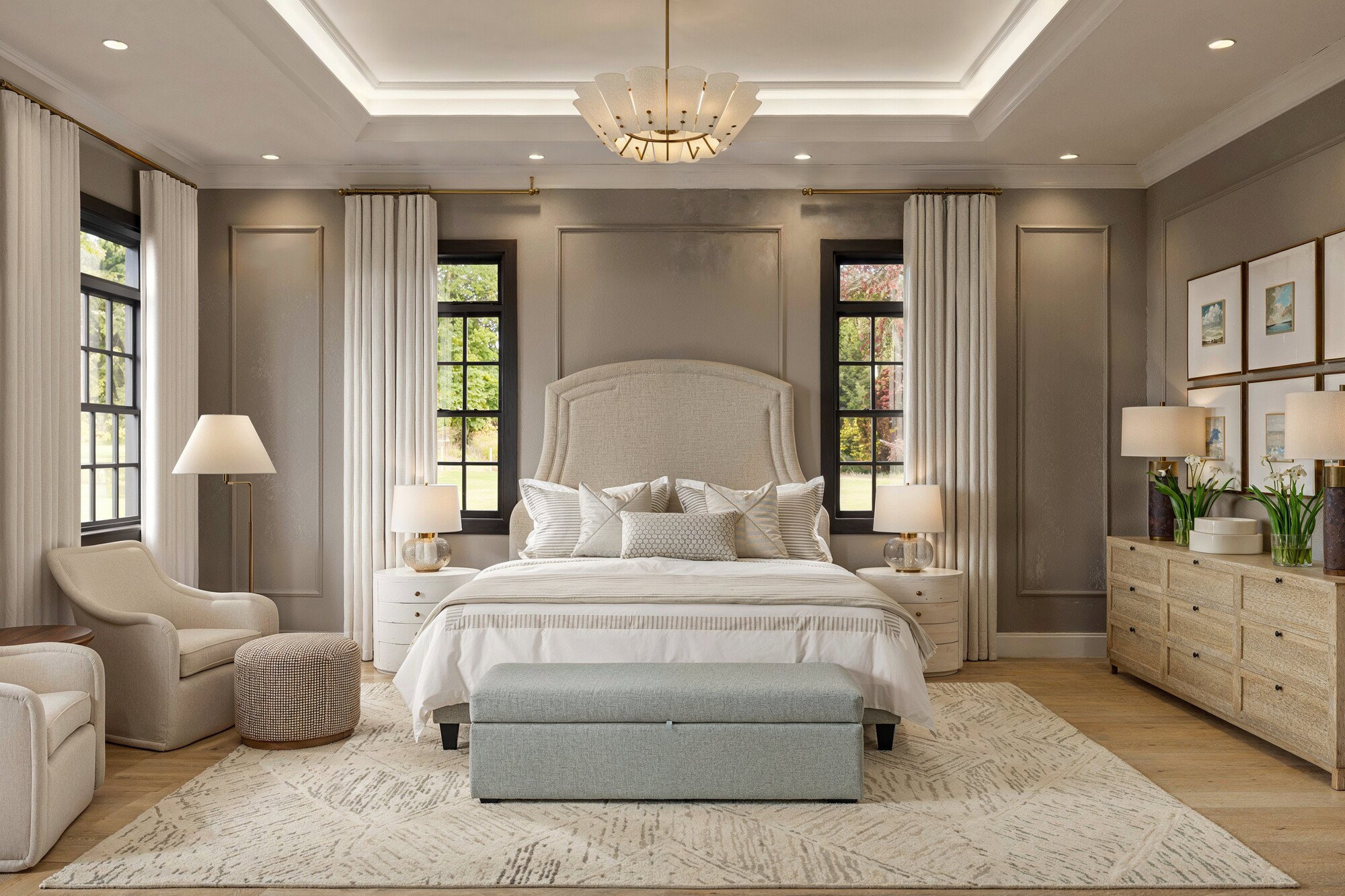 Online Designer Bedroom 3D Model thumbnail1