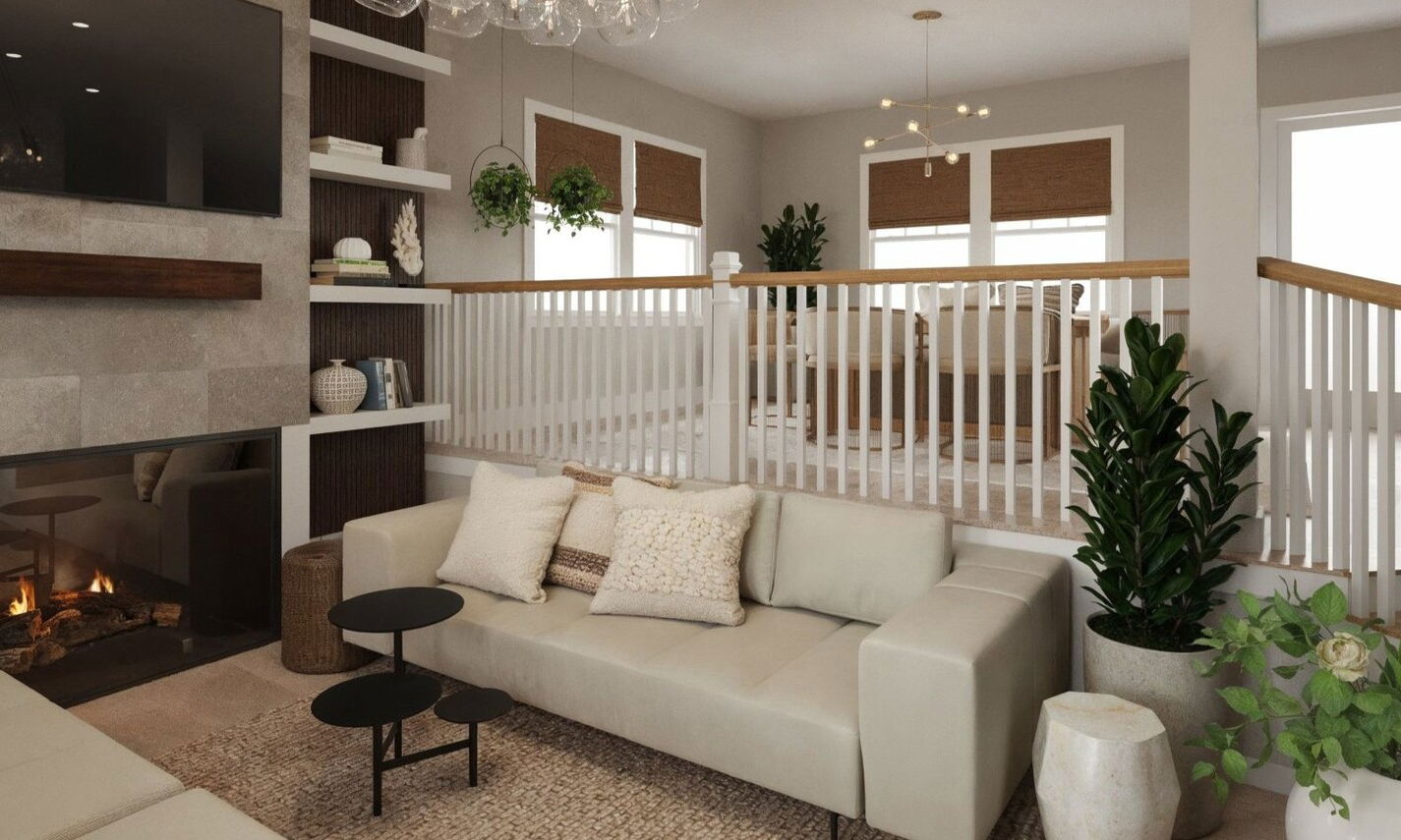 Natural Zen Apartment Interior Design by affordable New Hampshire interior designers