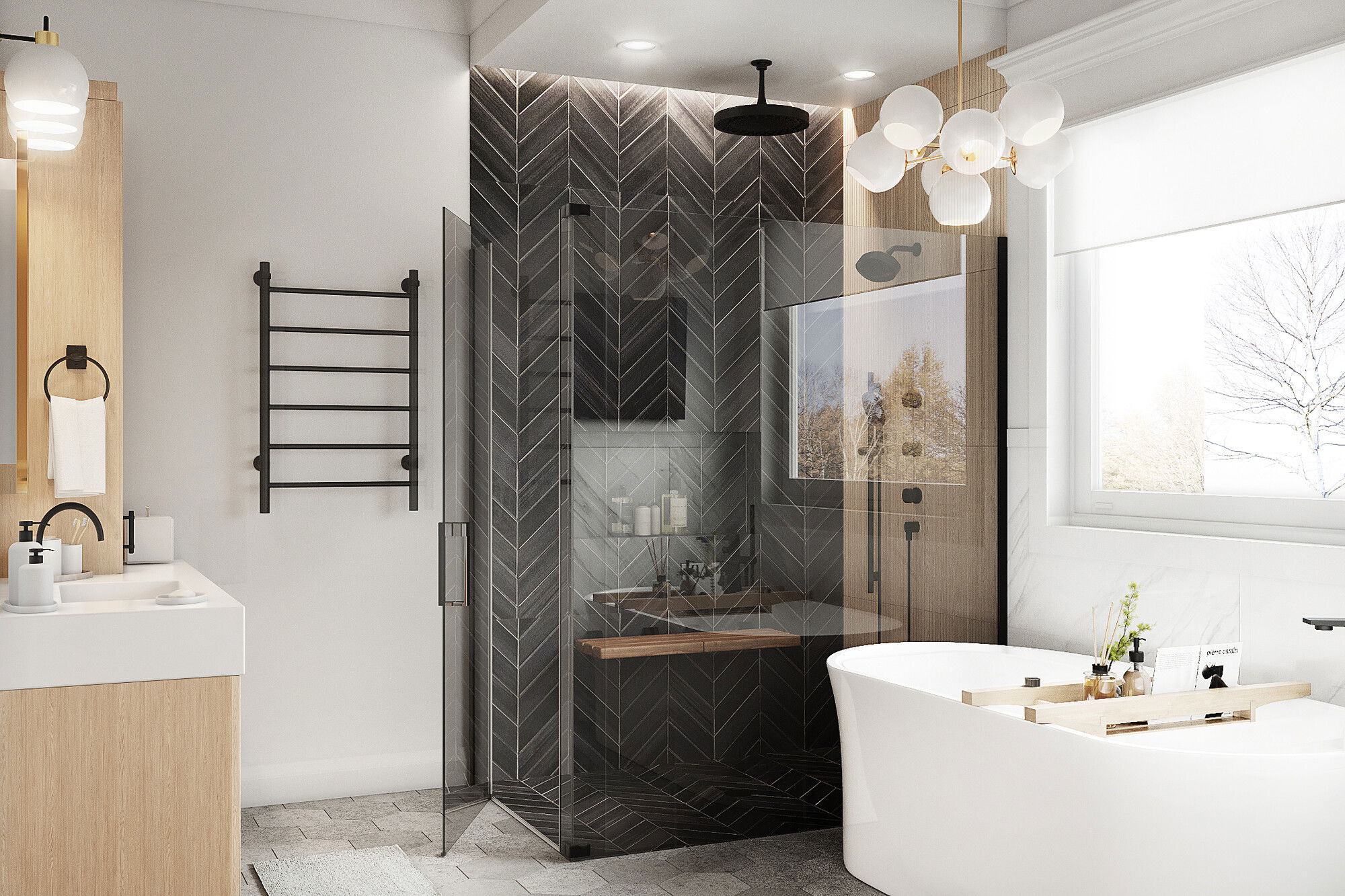 Online Designer Bathroom 3D Model 3