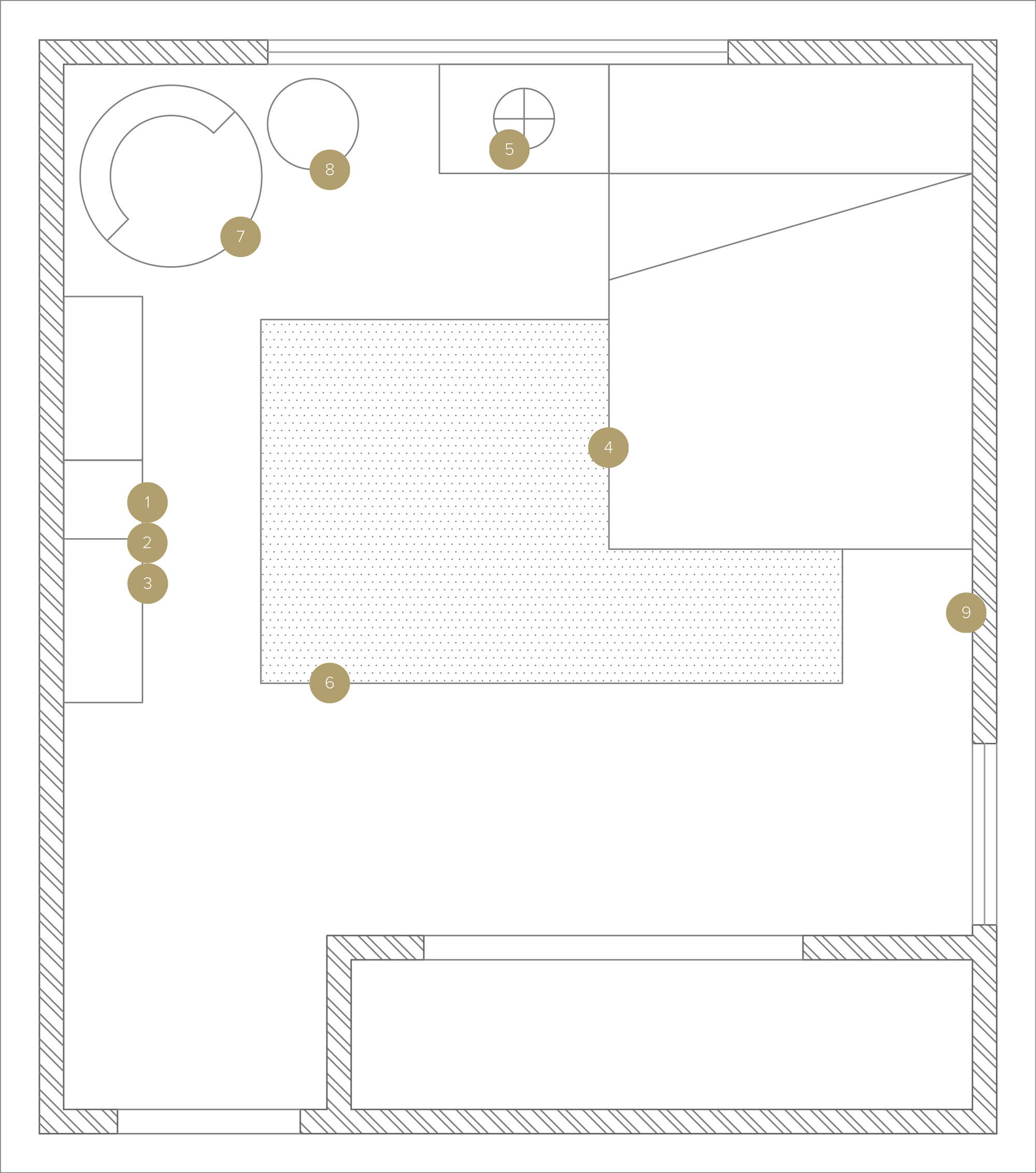 Online Designer Bedroom Floorplan