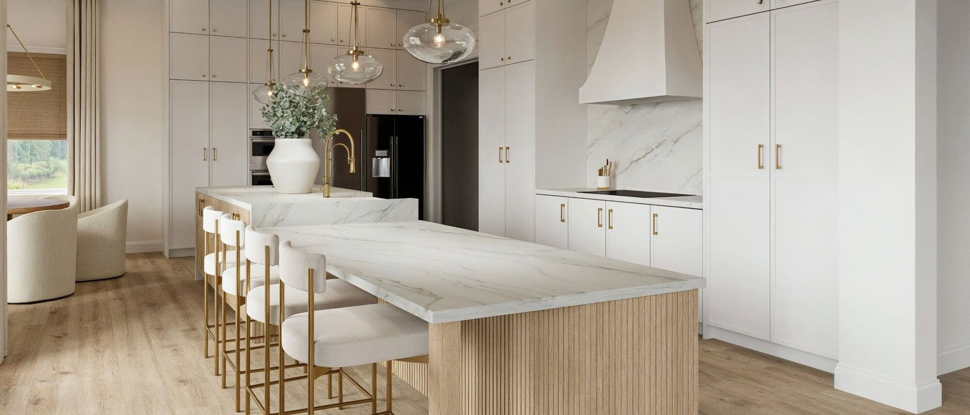 Sophisticated Modern Transitional Kitchen & Bathroom Design by top Miami Gardens interior designers