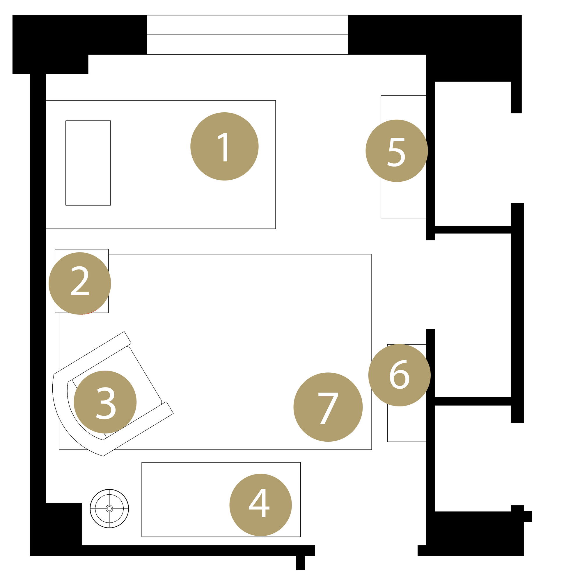 Online Designer Bedroom Floorplan