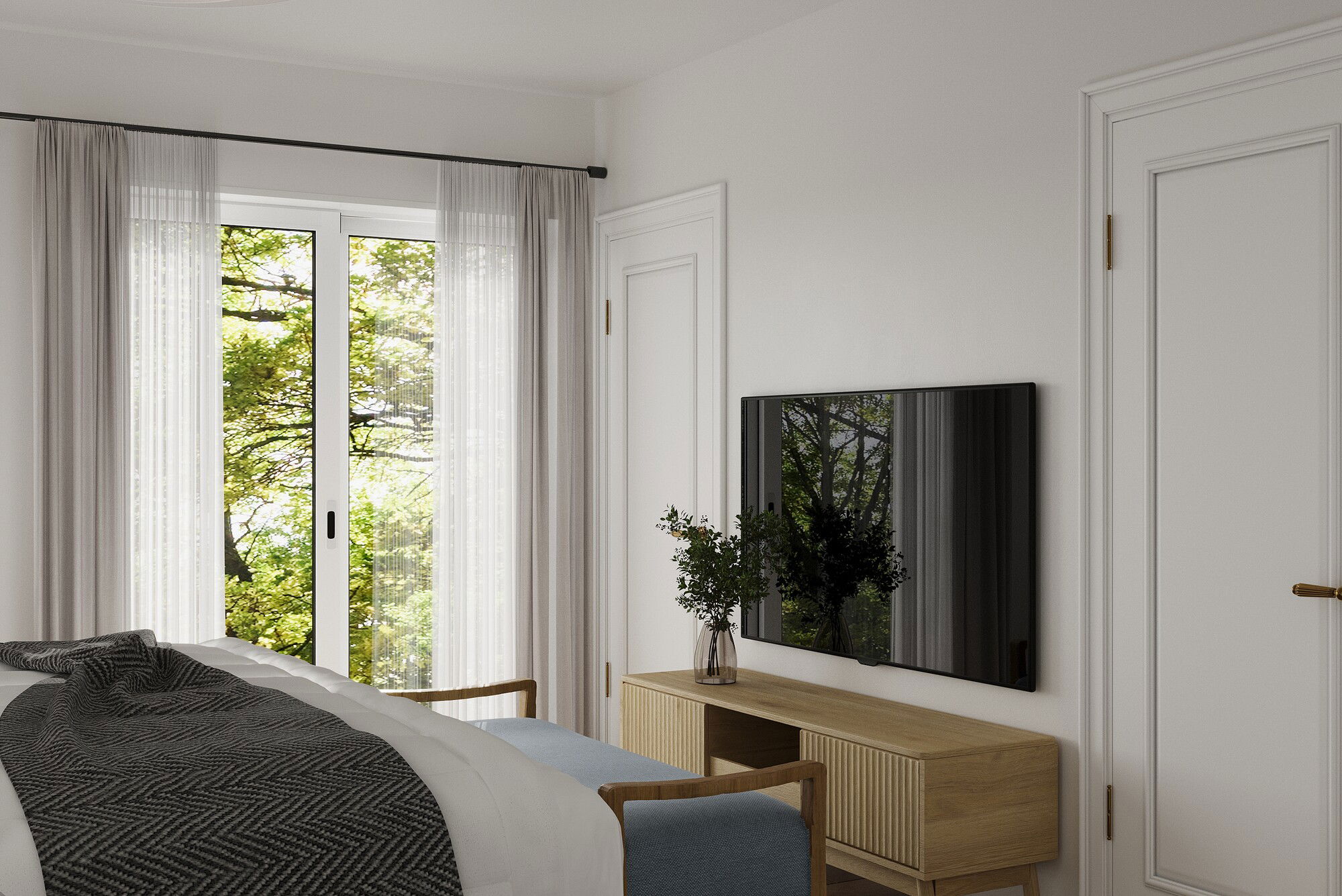 Online Designer Bedroom 3D Model 2