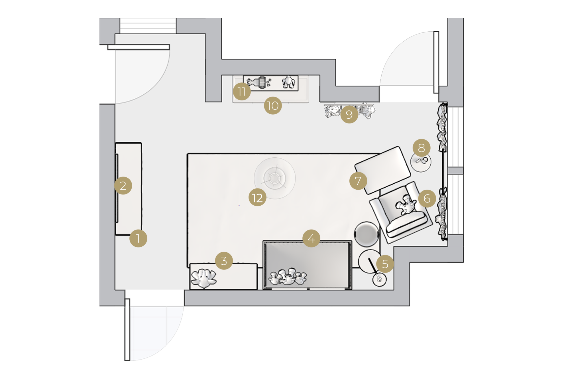 Plano de Guardería de Diseñador en Línea