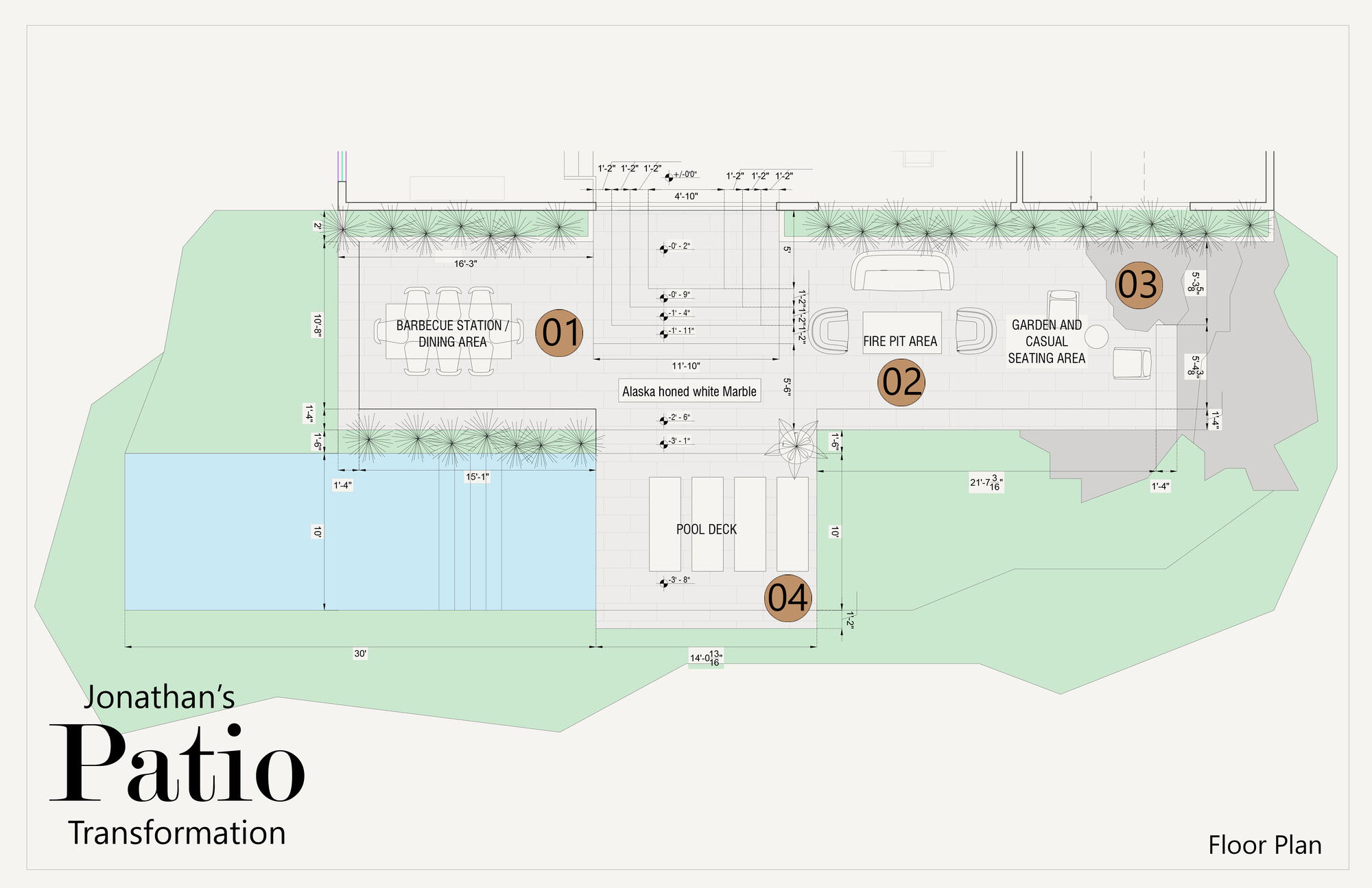 Online Designer Patio Floorplan