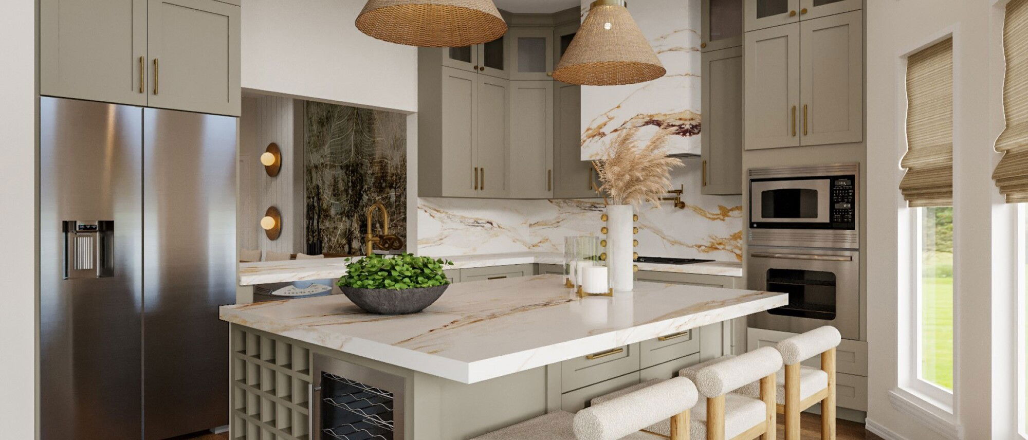 Moody, Organic Modern House Renovation by affordable Houston interior designers