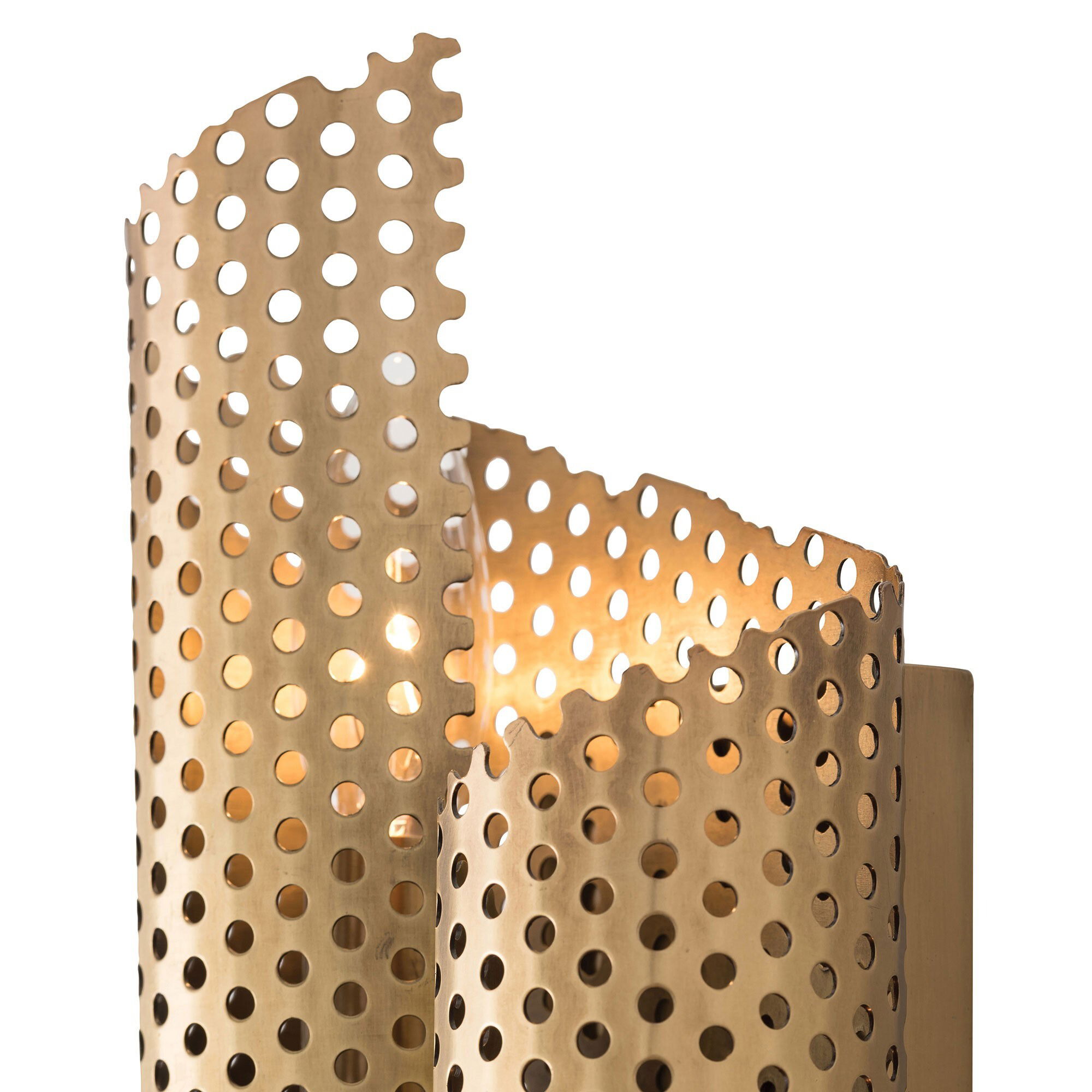 Dotted Golden Sconce large image 