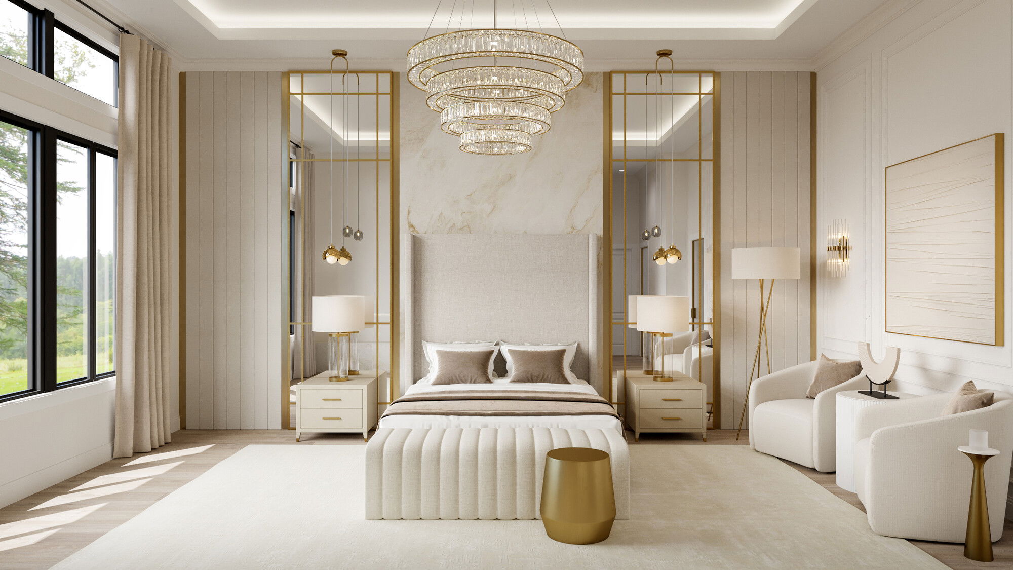 Online Designer Bedroom 3D Model 2