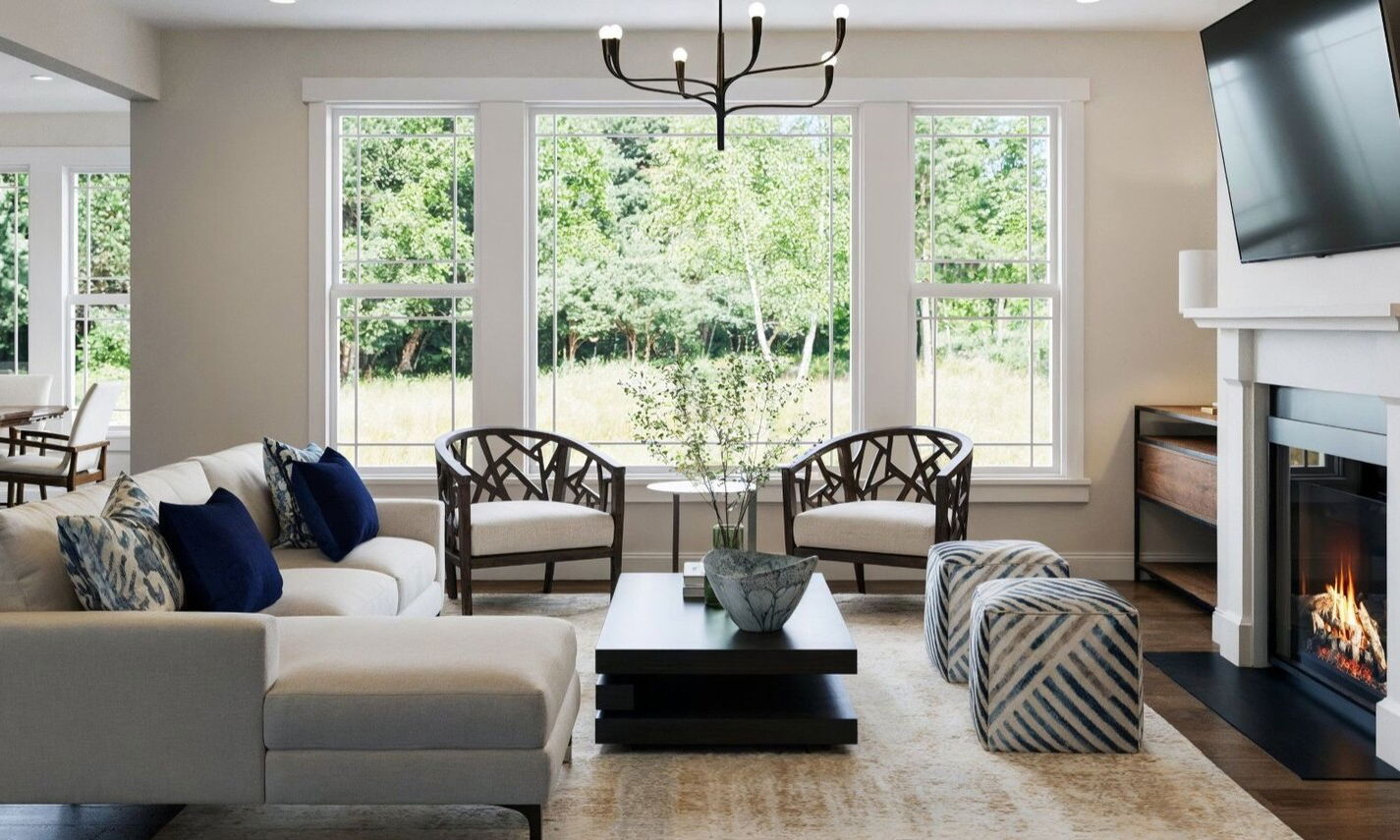 Transitional Design for a Welcoming Home by affordable Akron interior designers