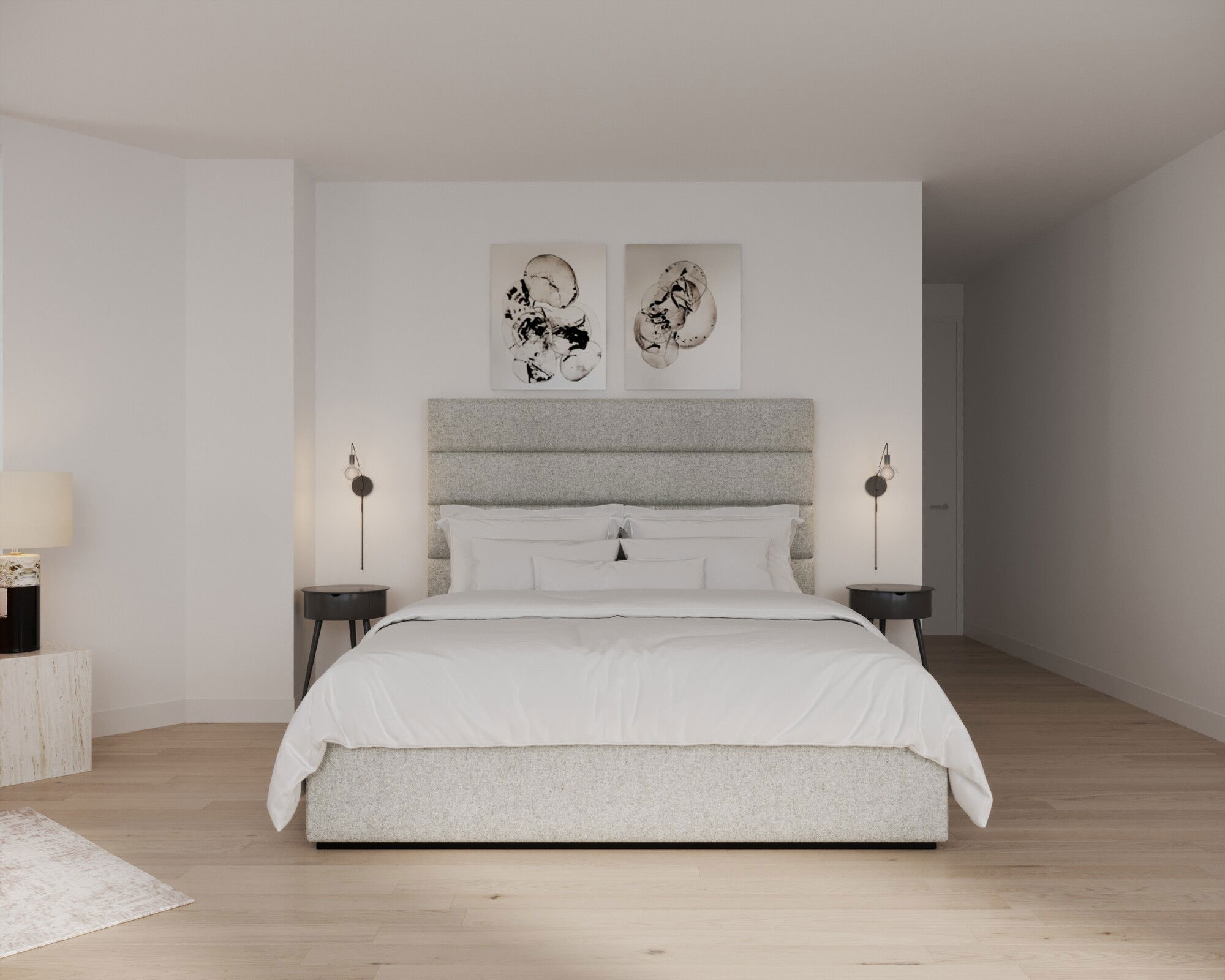 Online Designer Bedroom 3D Model 1