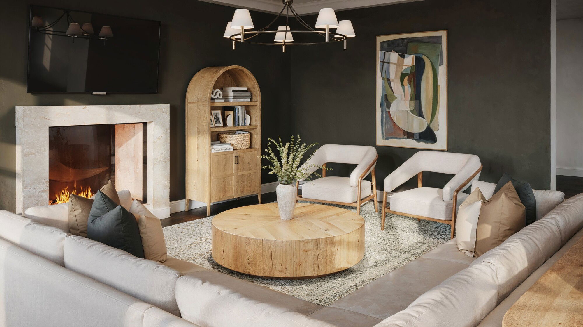 Online Designer Combined Living/Dining 3D Model 1