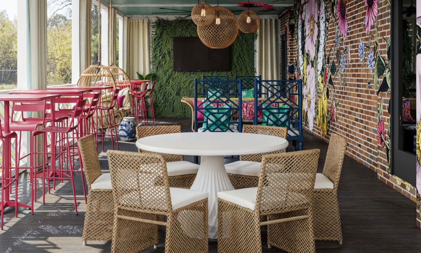 Floral Inspired Hotel Outdoor Space