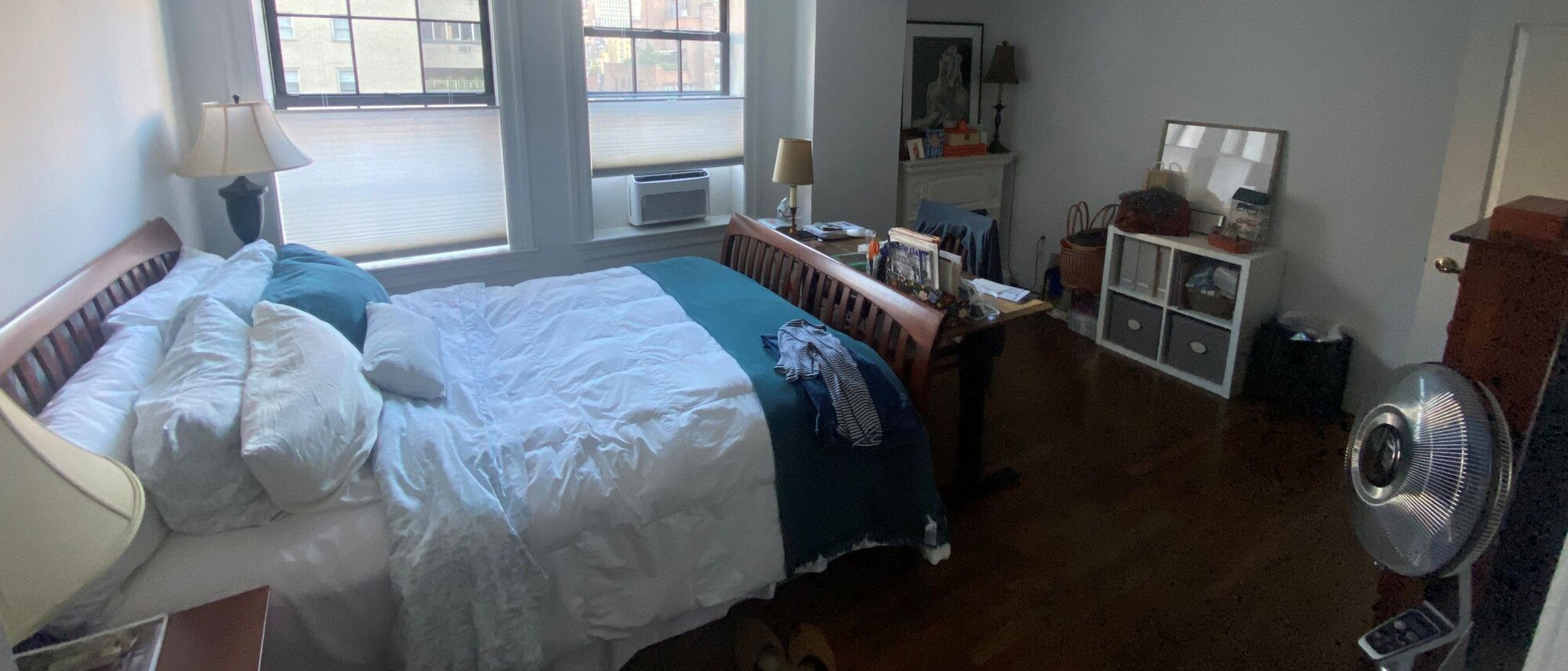 Sophisticated Transitional Bedroom Renovation- Before Photo