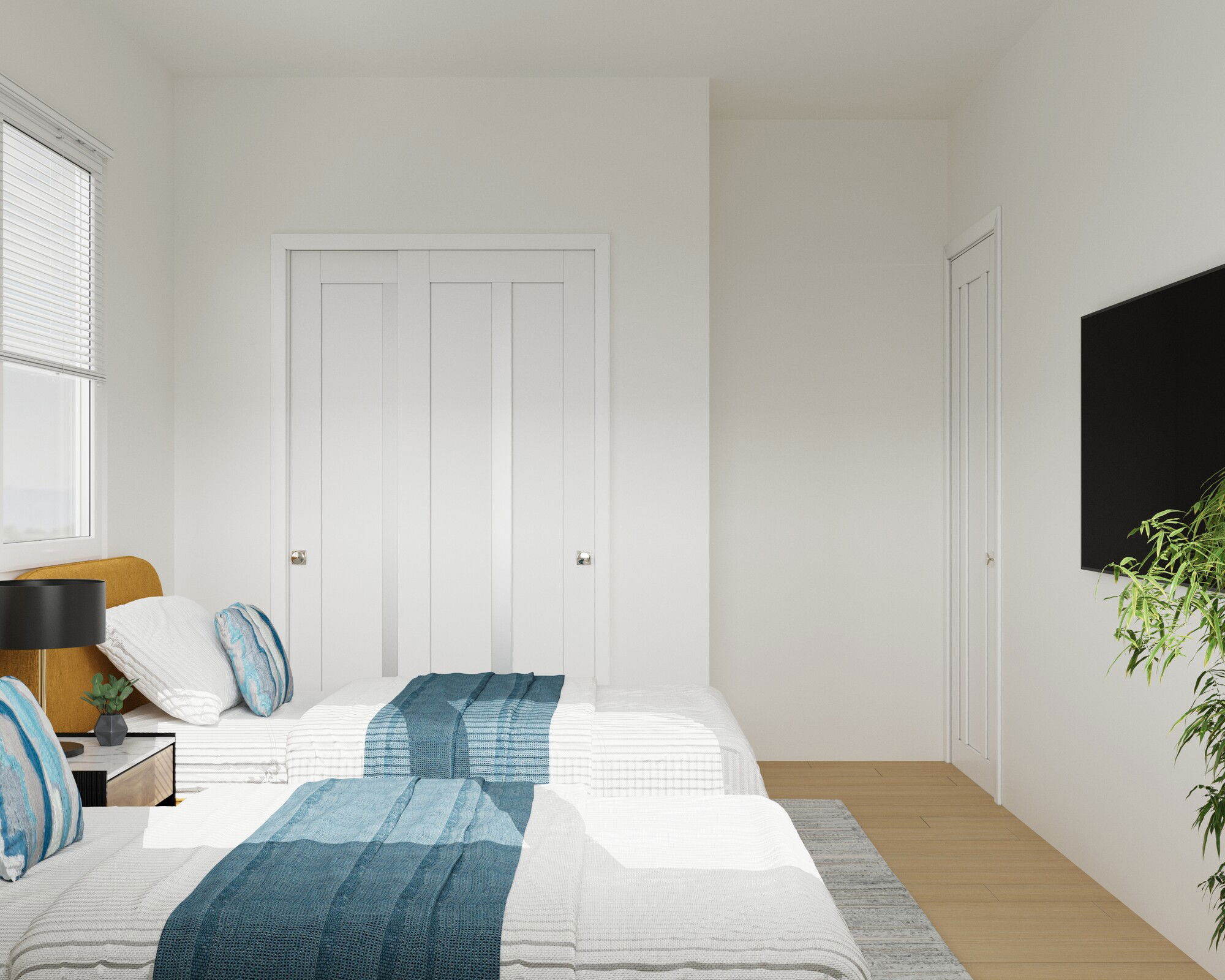 Online Designer Bedroom 3D Model 3