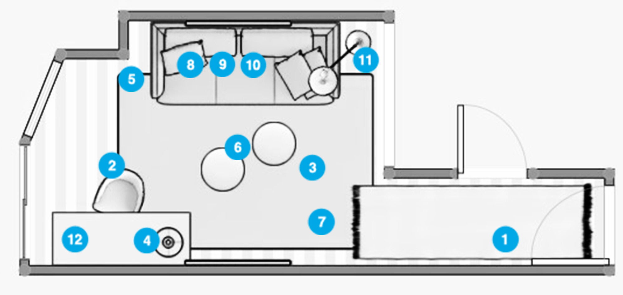 Online Designer Bedroom Floorplan