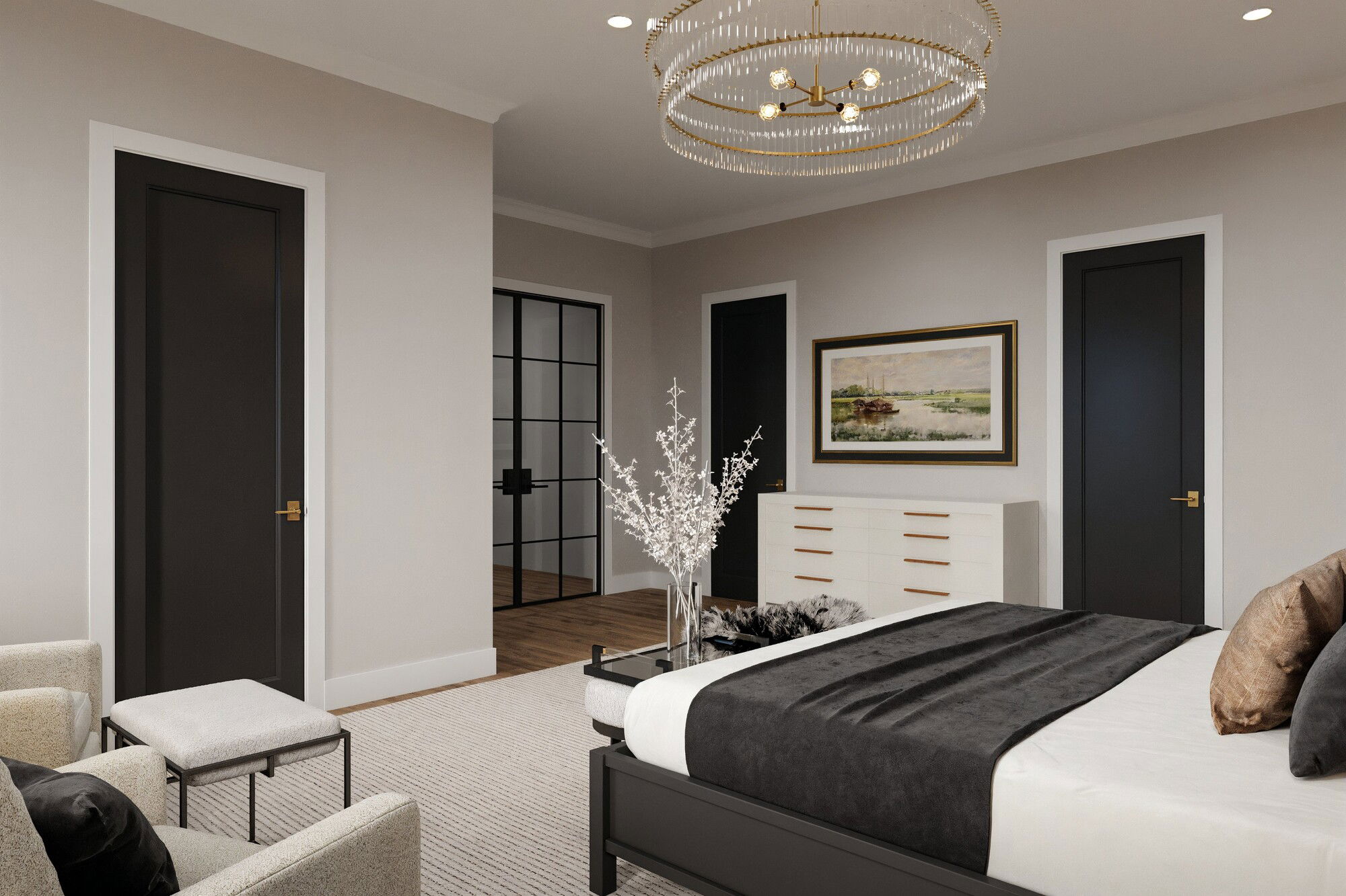 Online Designer Bedroom 3D Model 3