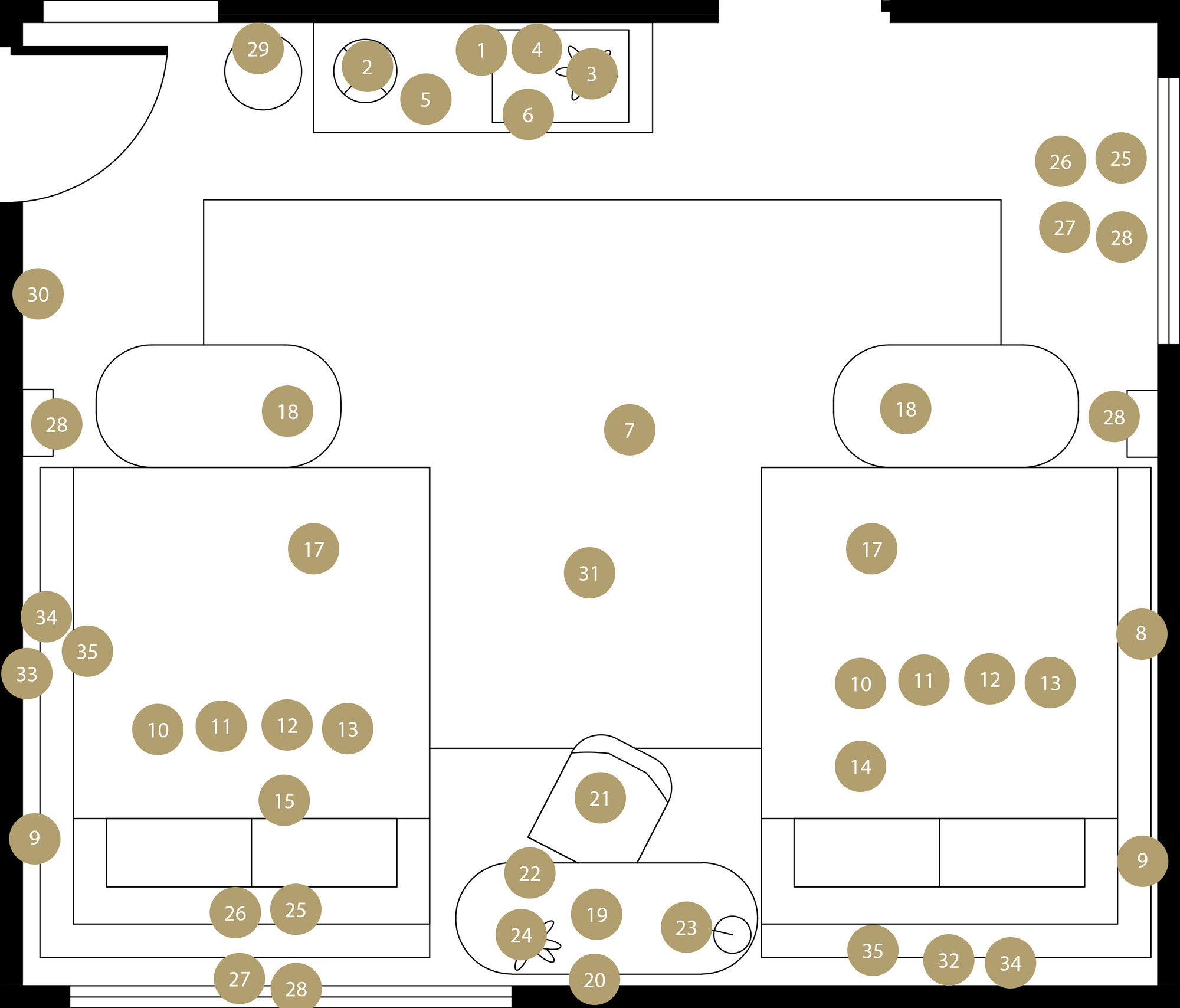 Online Designer Bedroom Floorplan