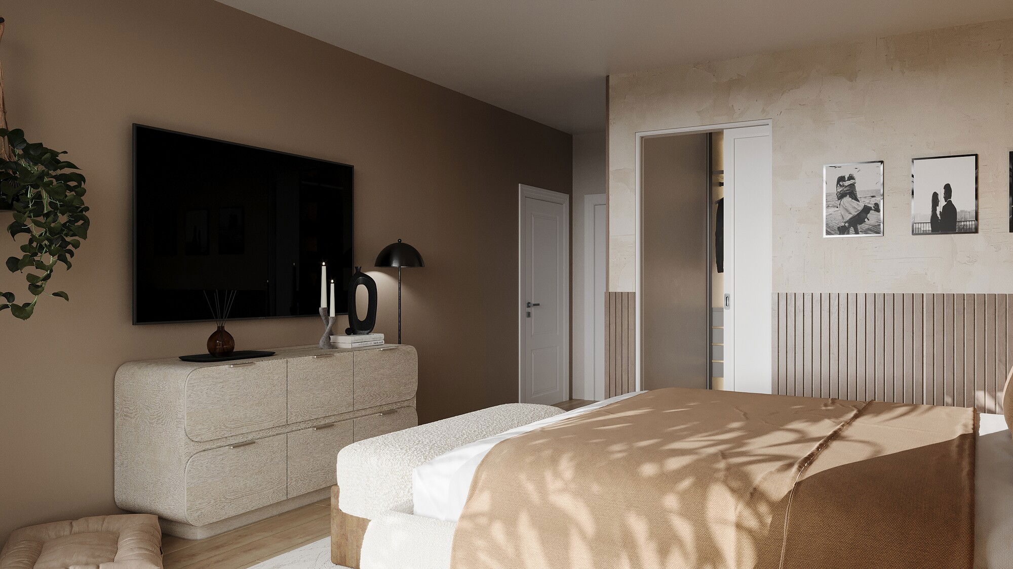 Online Designer Bedroom 3D Model thumbnail1