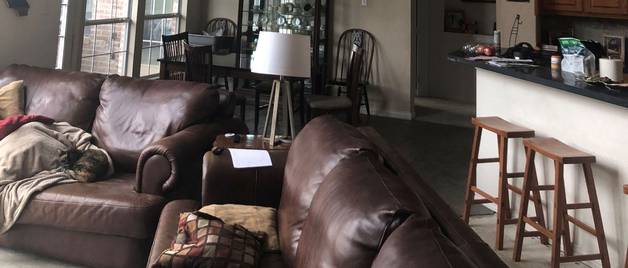 Bright High Ceiling Industrial Home Design- Before Photo