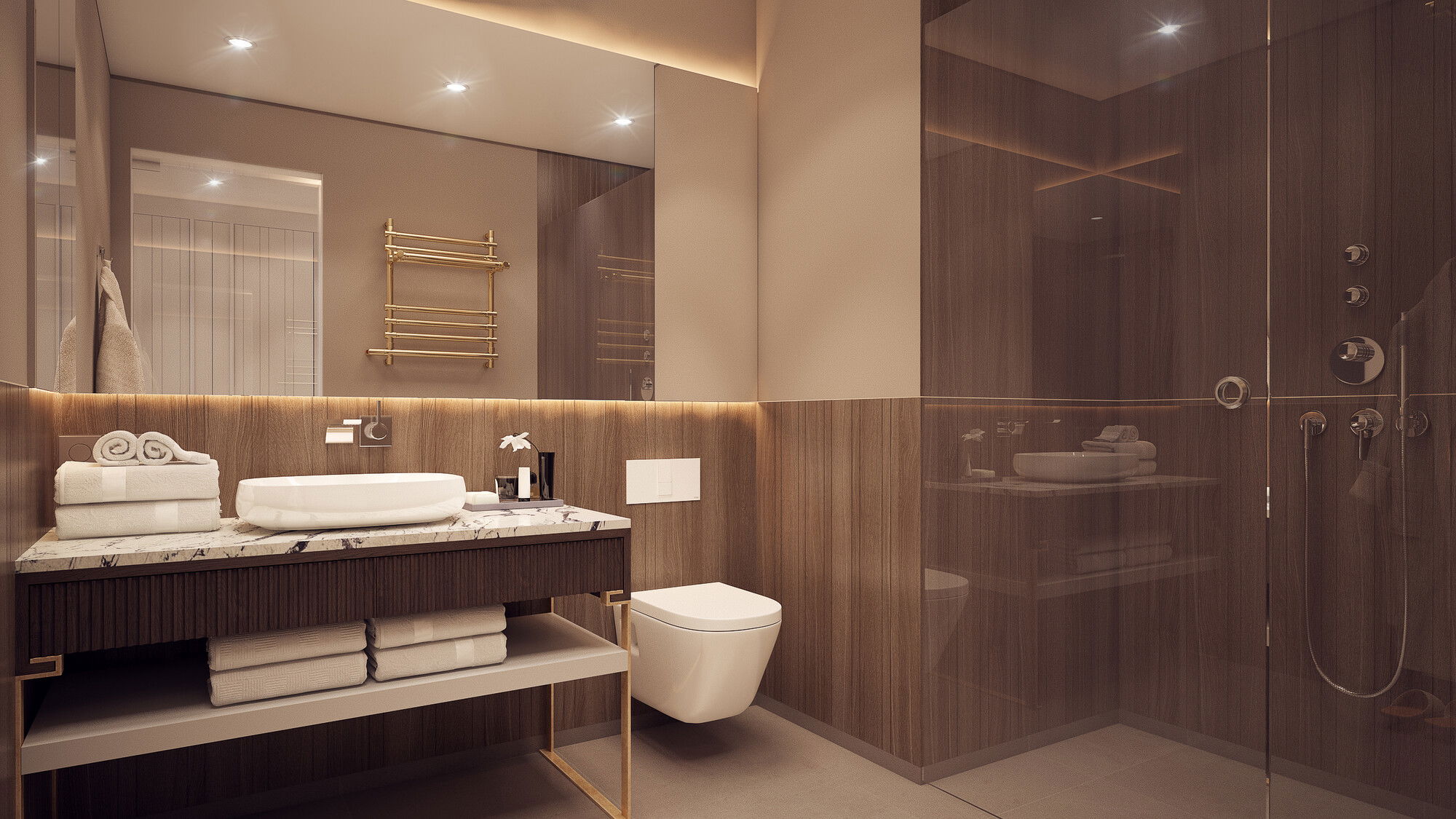 Online Designer Bathroom 3D Model 1