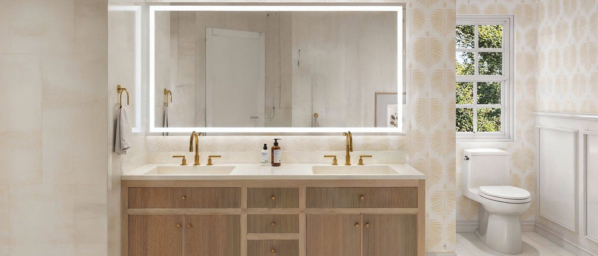 Fresh & Modern Bathroom Transformation by affordable Cleveland interior designers