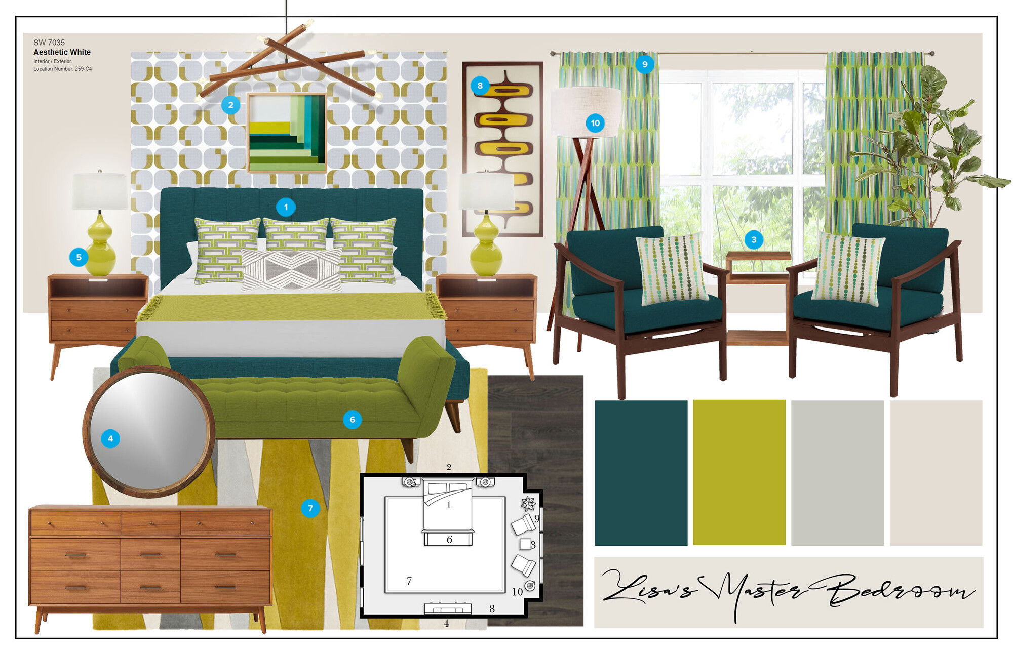 Ideas de diseño interior de dormitorio en línea
