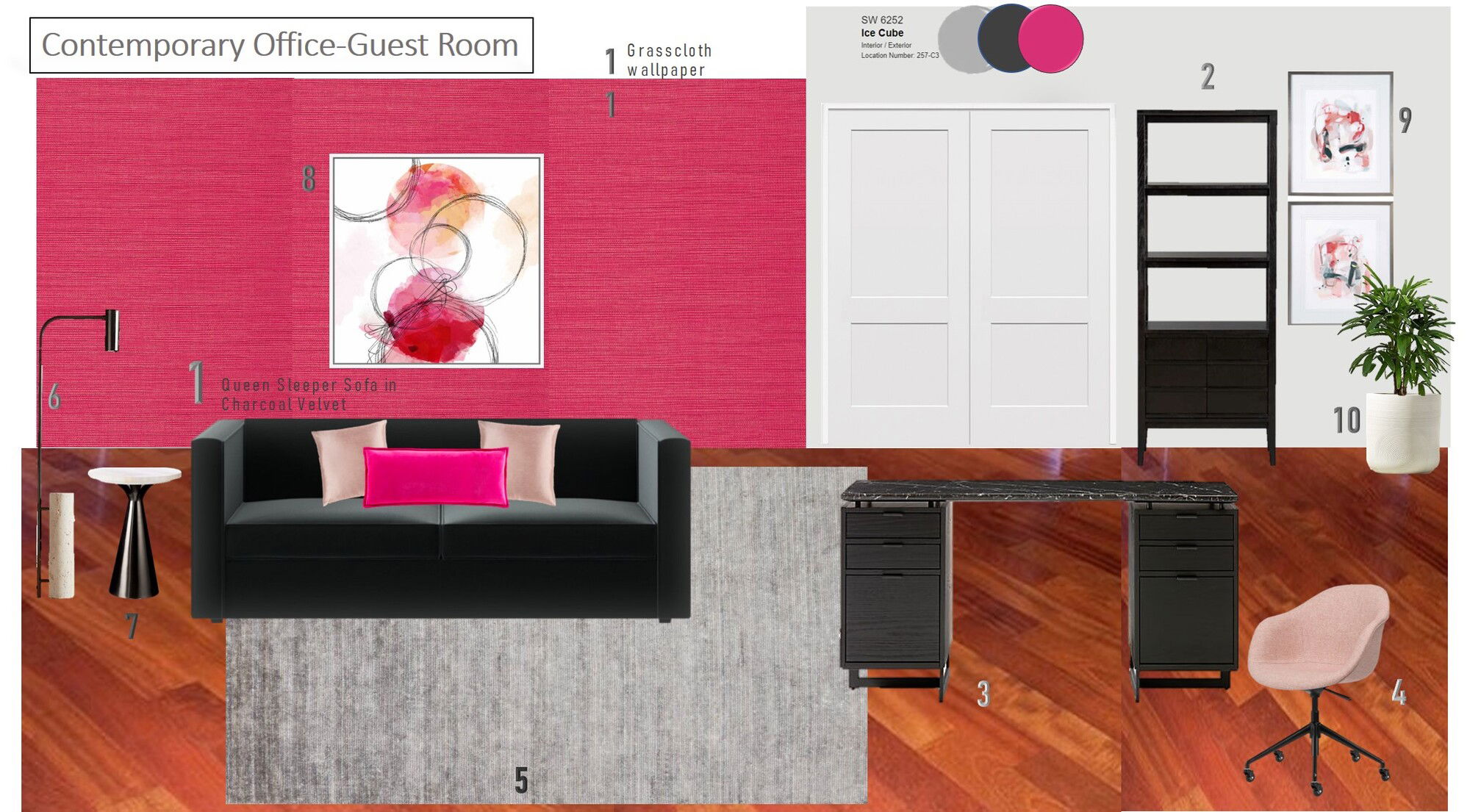 Ideas de diseño interior para hogar/oficina pequeña en línea