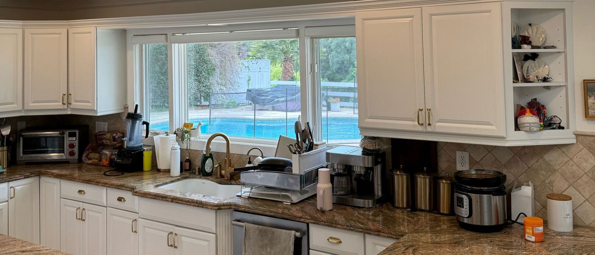 White Modern Kitchen Remodel- Before Photo