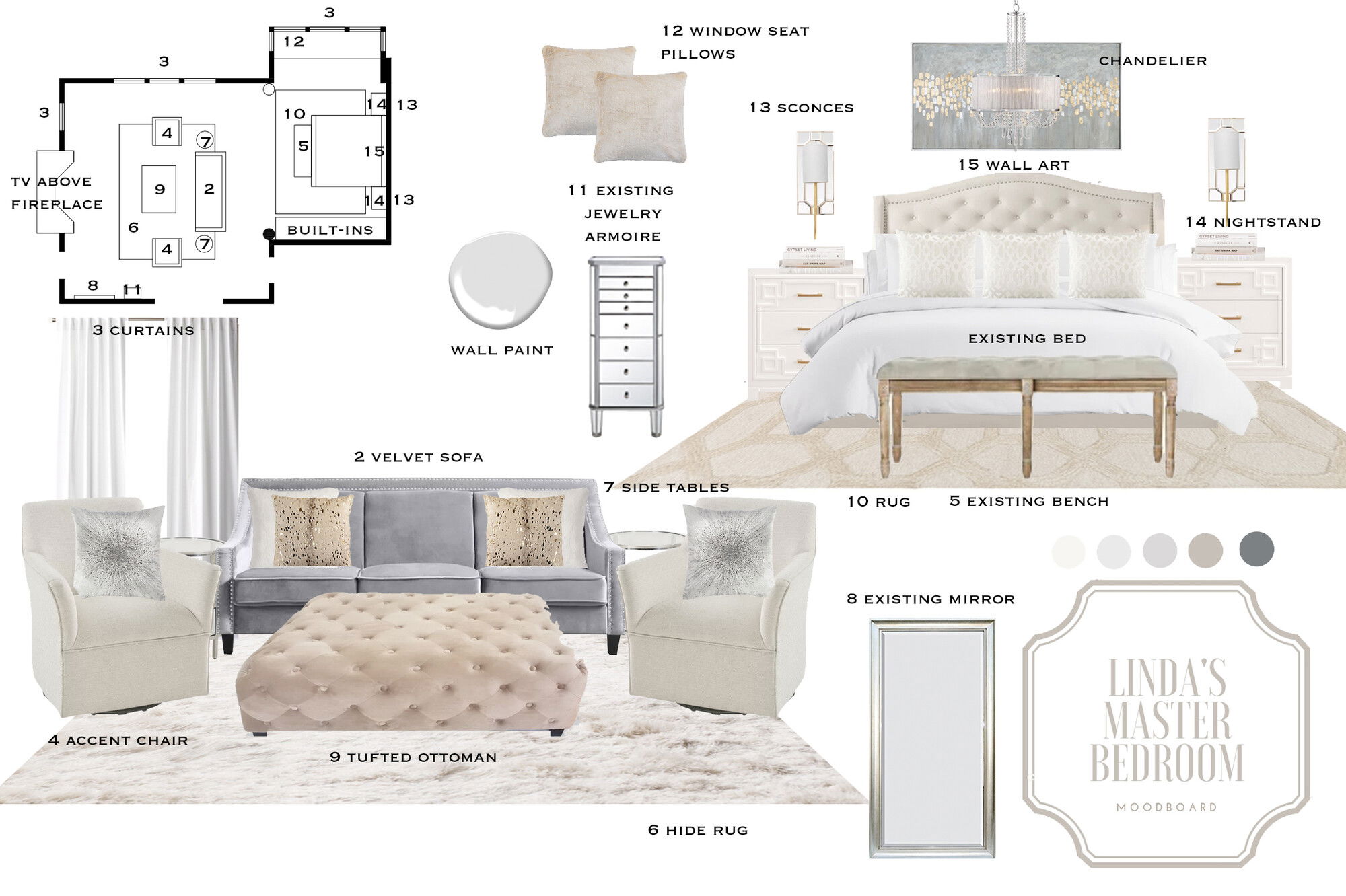 Ideas de diseño interior de dormitorio en línea