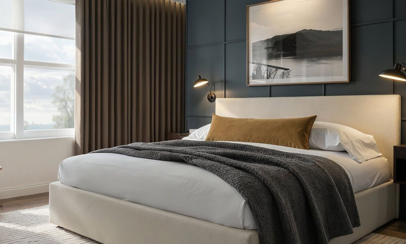 Sleek and Stylish Modern Bedroom Design by top San Antonio interior designers