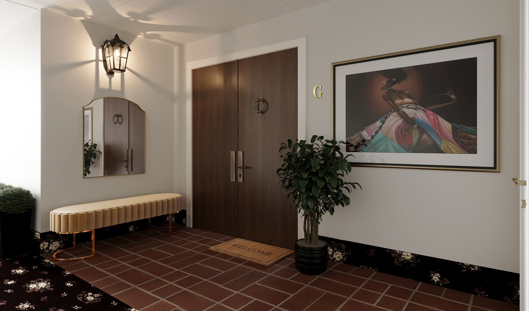 Online Designer Hallway/Entry 3D Model 1