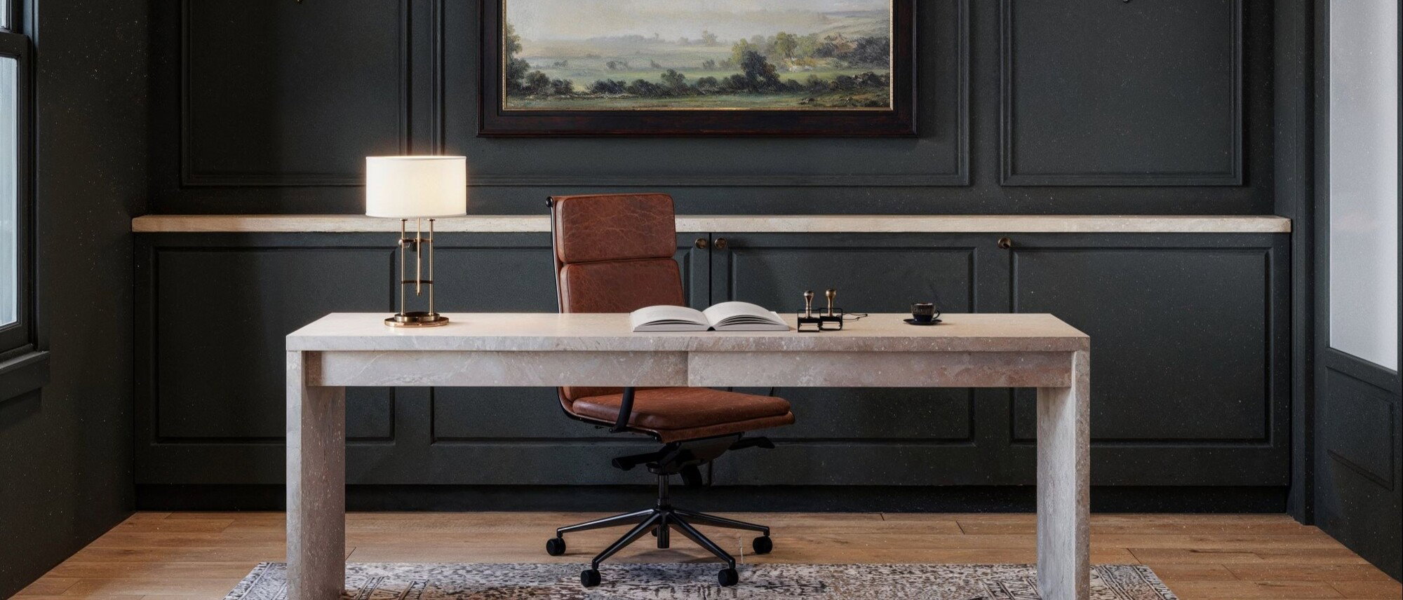 Creative Multi-Functional Home Office Design by affordable San Antonio interior designers