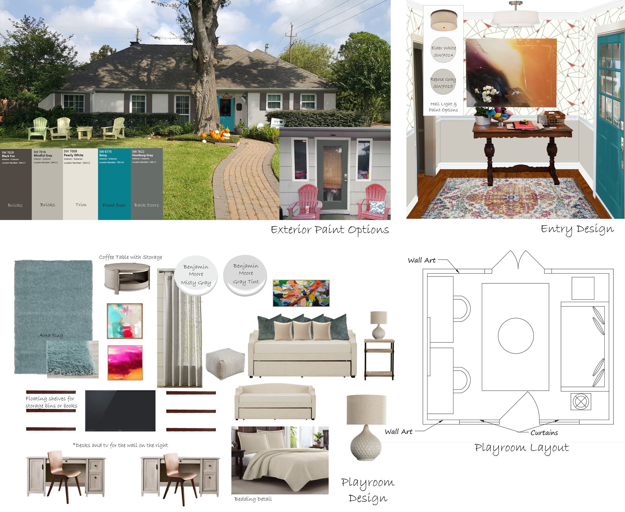 Ideas de Diseño de Interiores para Habitación Infantil del Diseñador en Línea