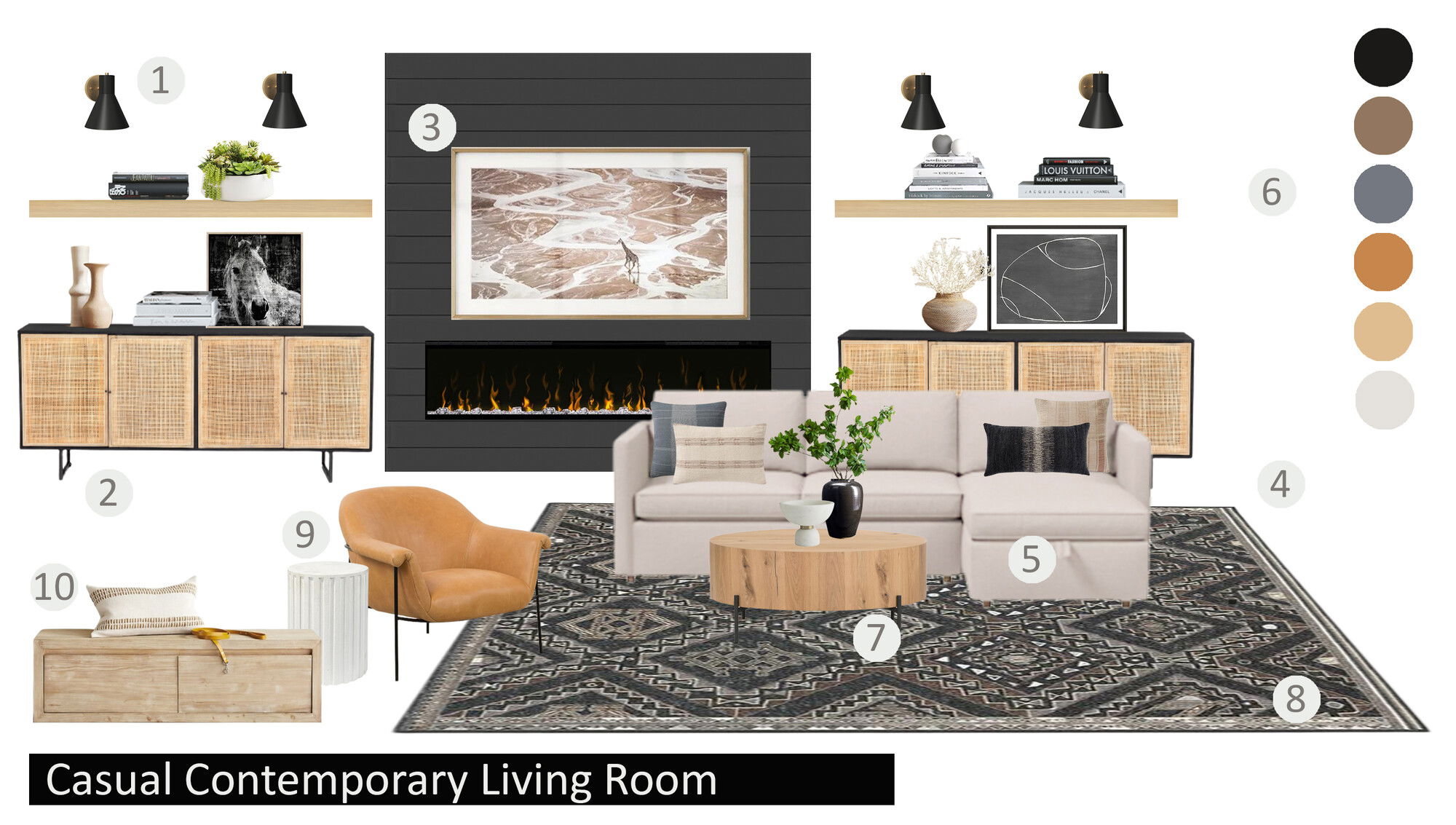 Ideas De Diseño Interior De Sala De Estar De Diseñador En Línea