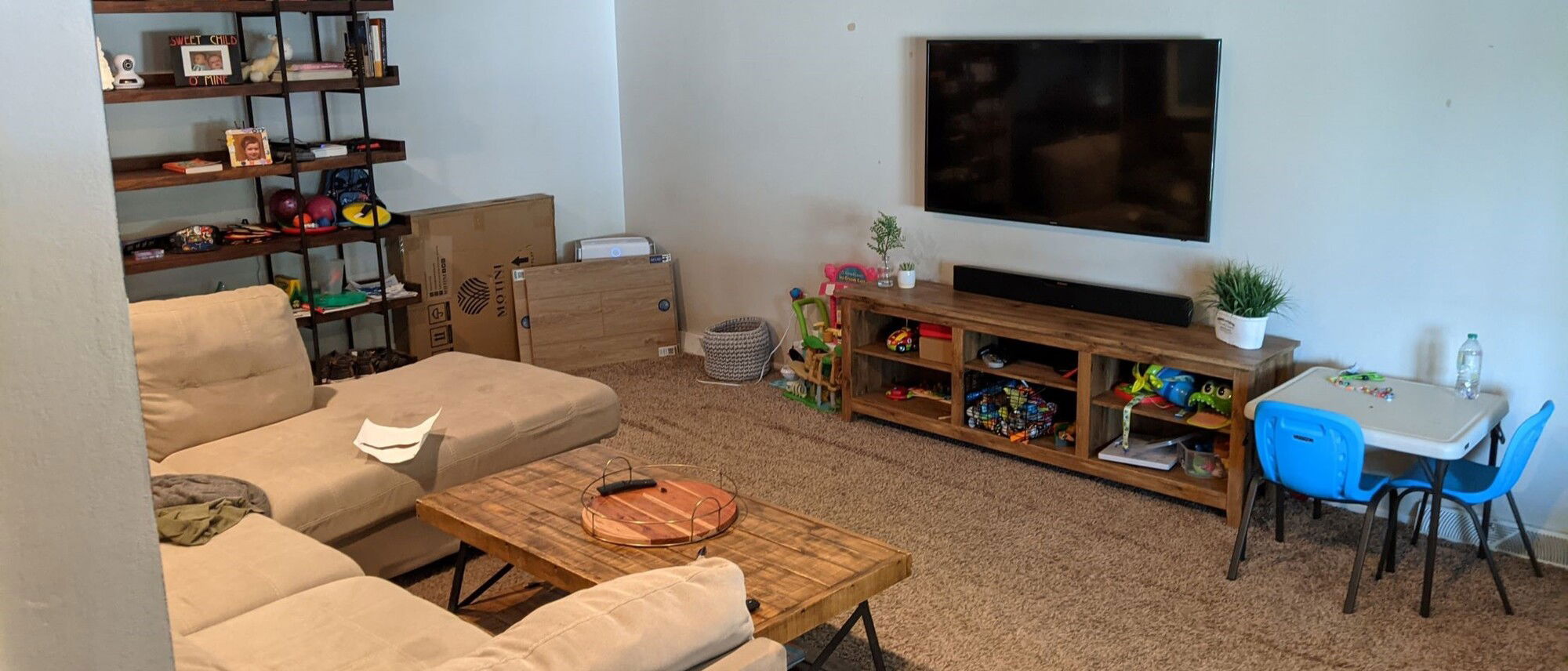 Welcoming Living Room Renovation- Before Photo