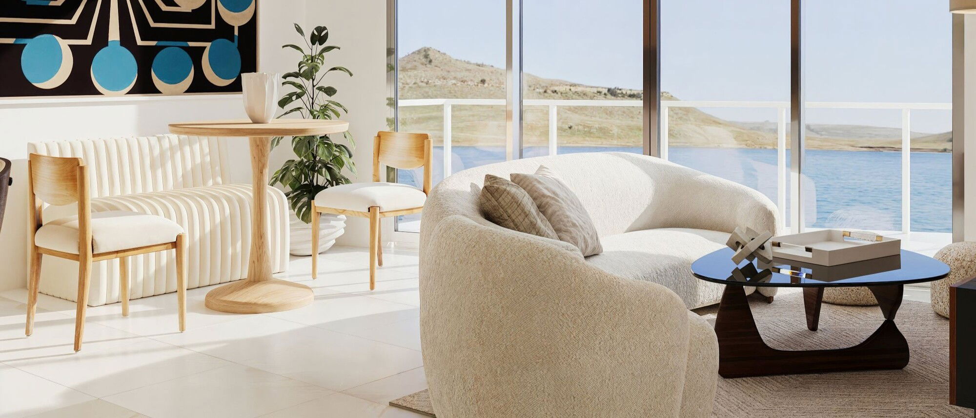 Modern Coastal Living Condo Remodel- After Rendering