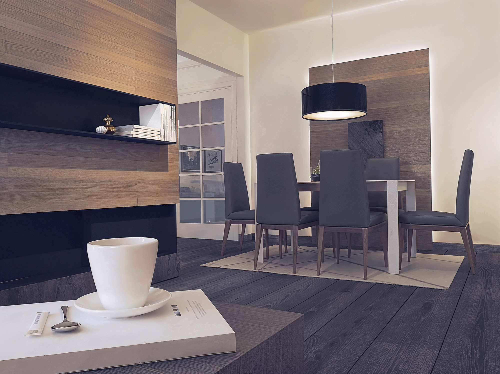 Online Designer Combined Living/Dining 3D Model 4