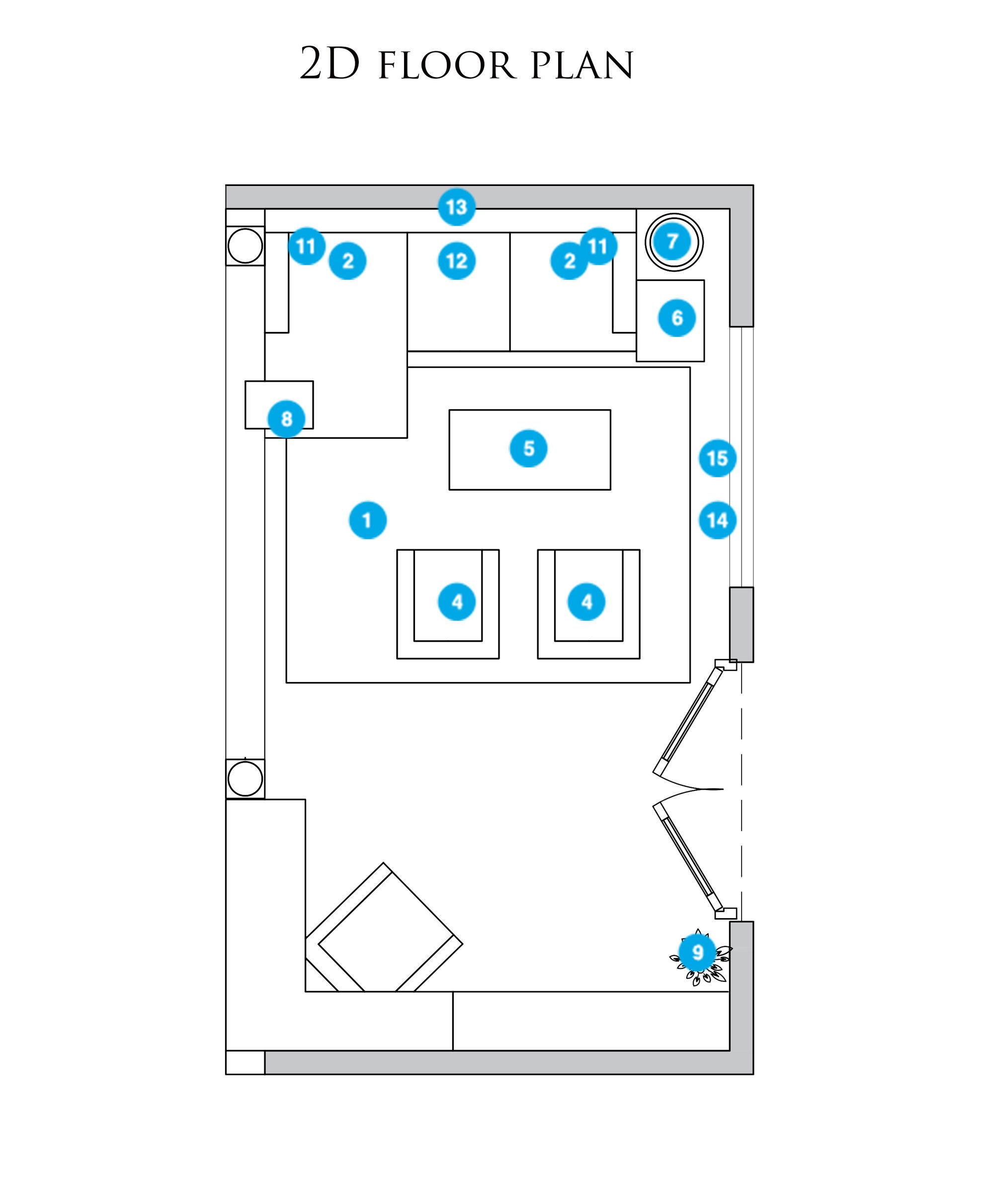 Online Designer Living Room Floorplan